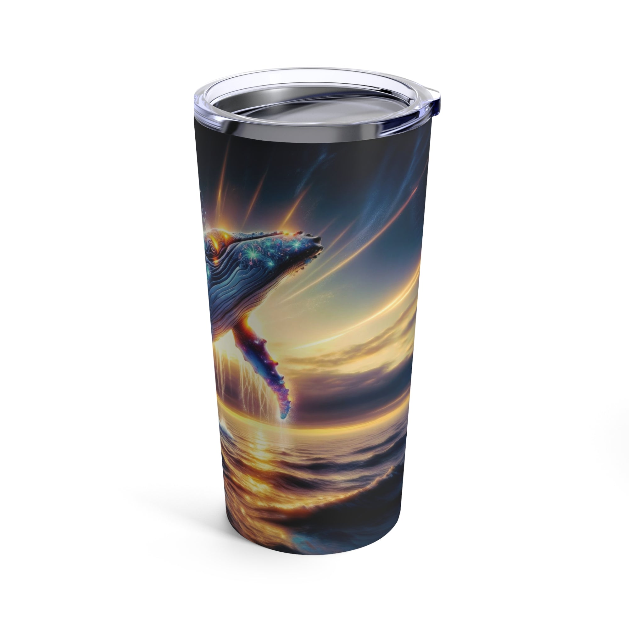 Quantum Leap of the Neon Whale Tumbler 20oz