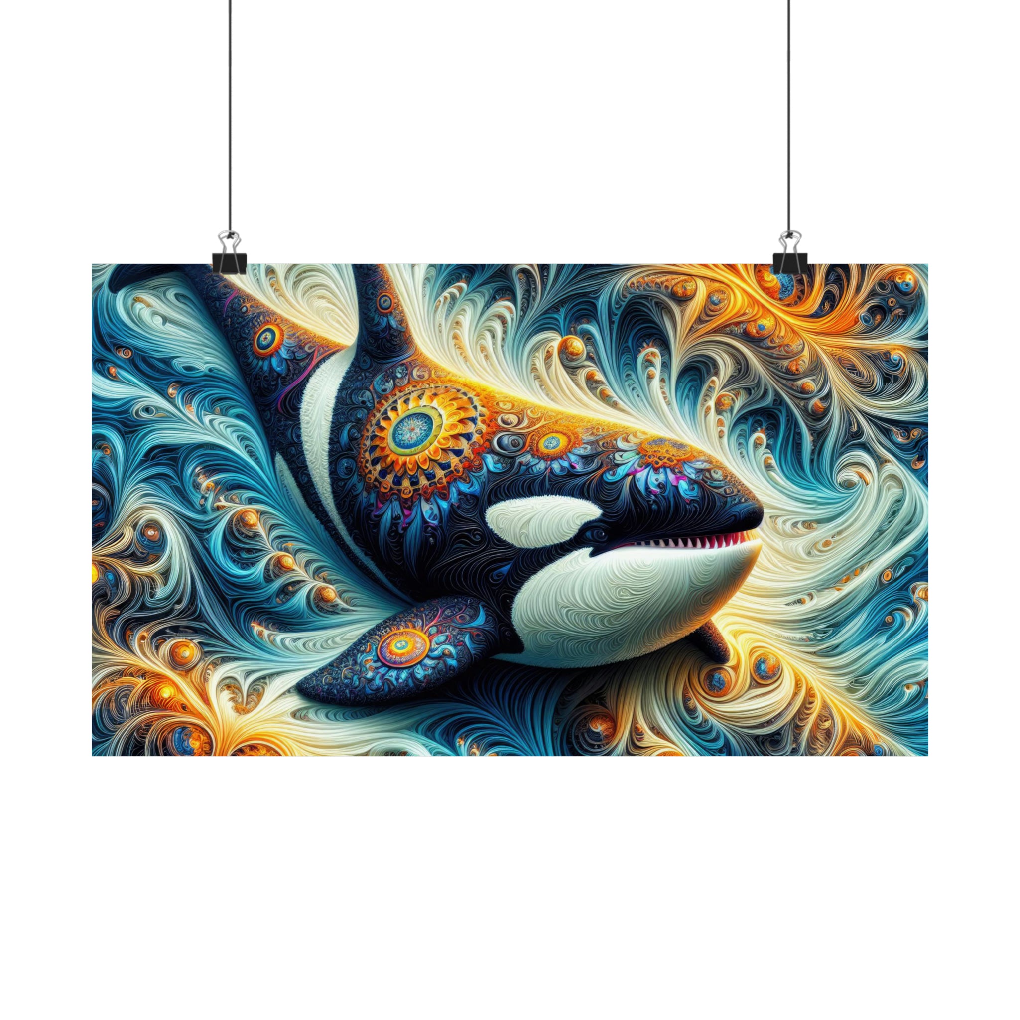 L'orque mandala des verticilles abyssales Poster