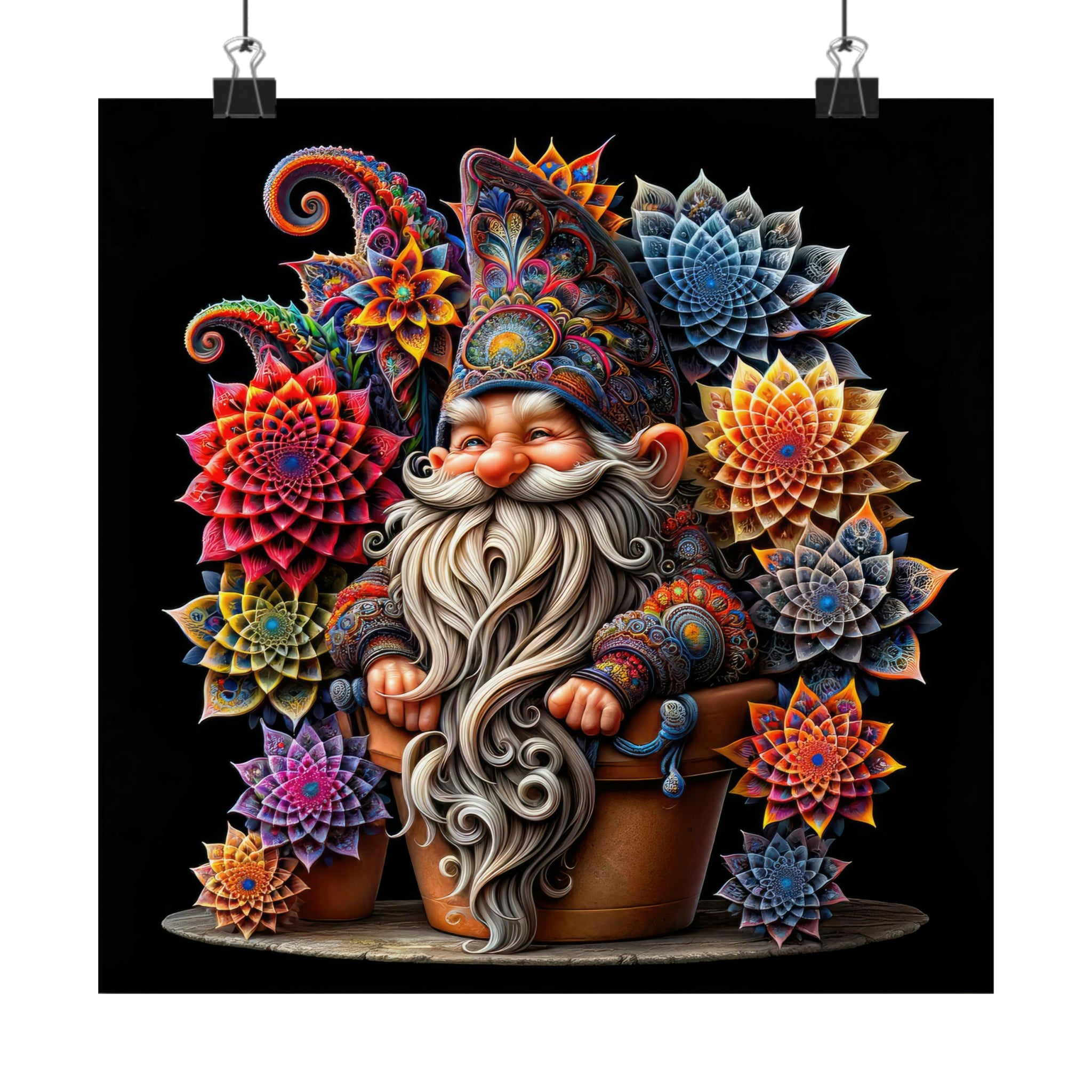 El guardián de la flora Mandala Póster