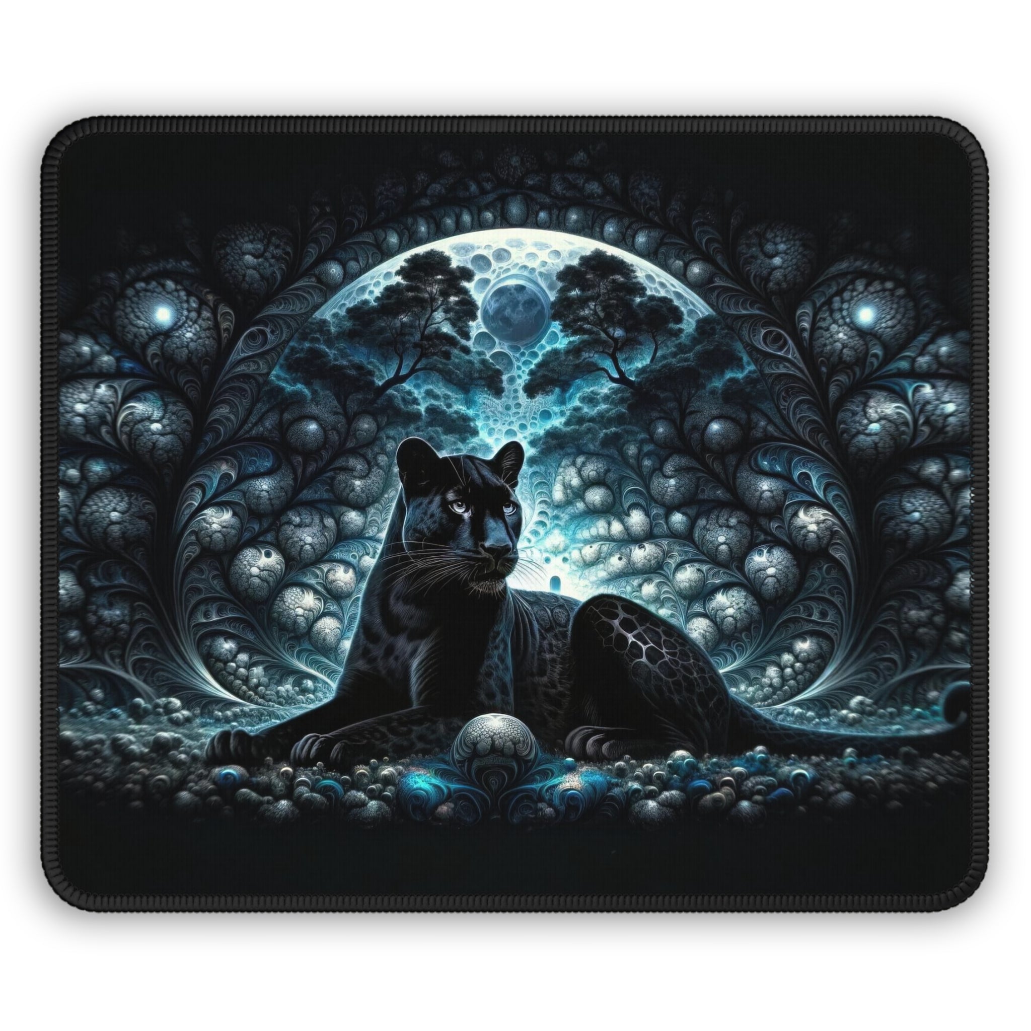 Tapis de souris de jeu Le royaume du léopard noir