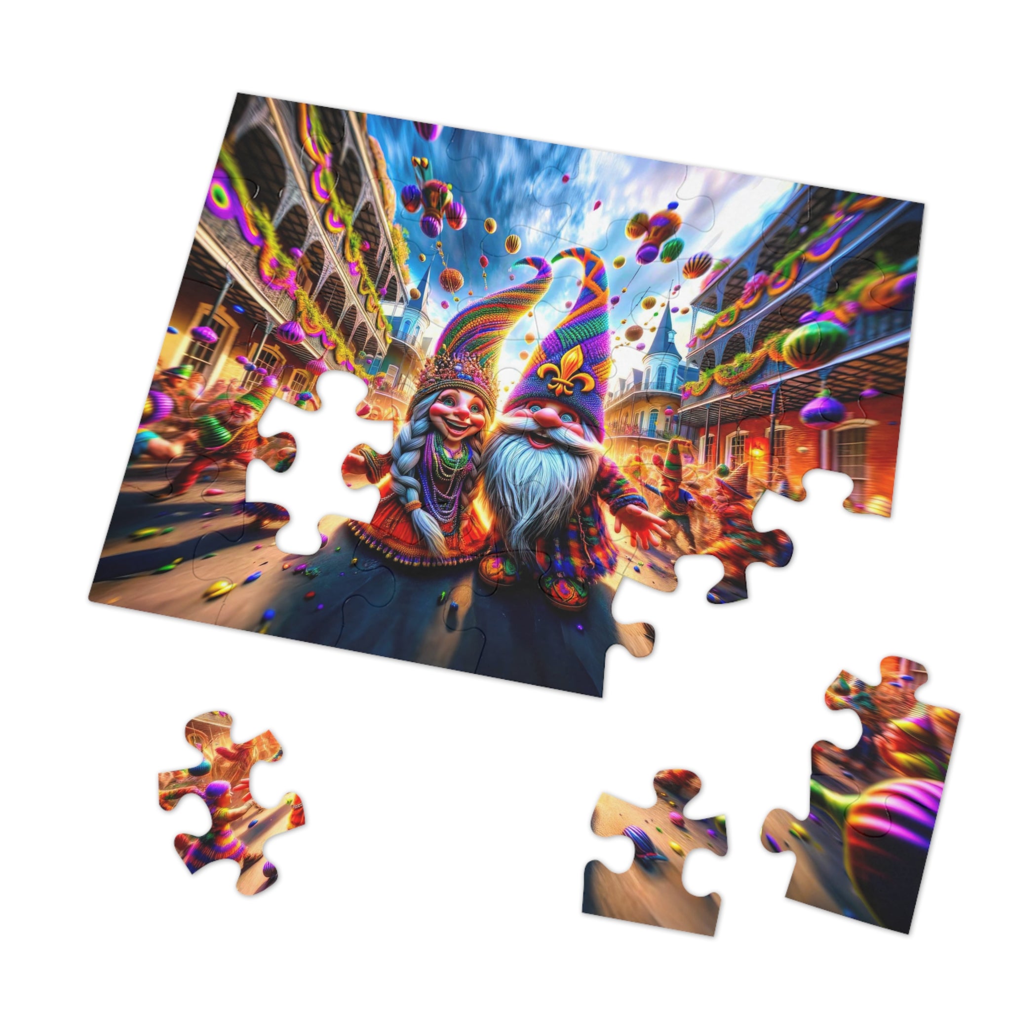 Mardi Gras Daydream in the French Quarter Jigsaw Puzzle