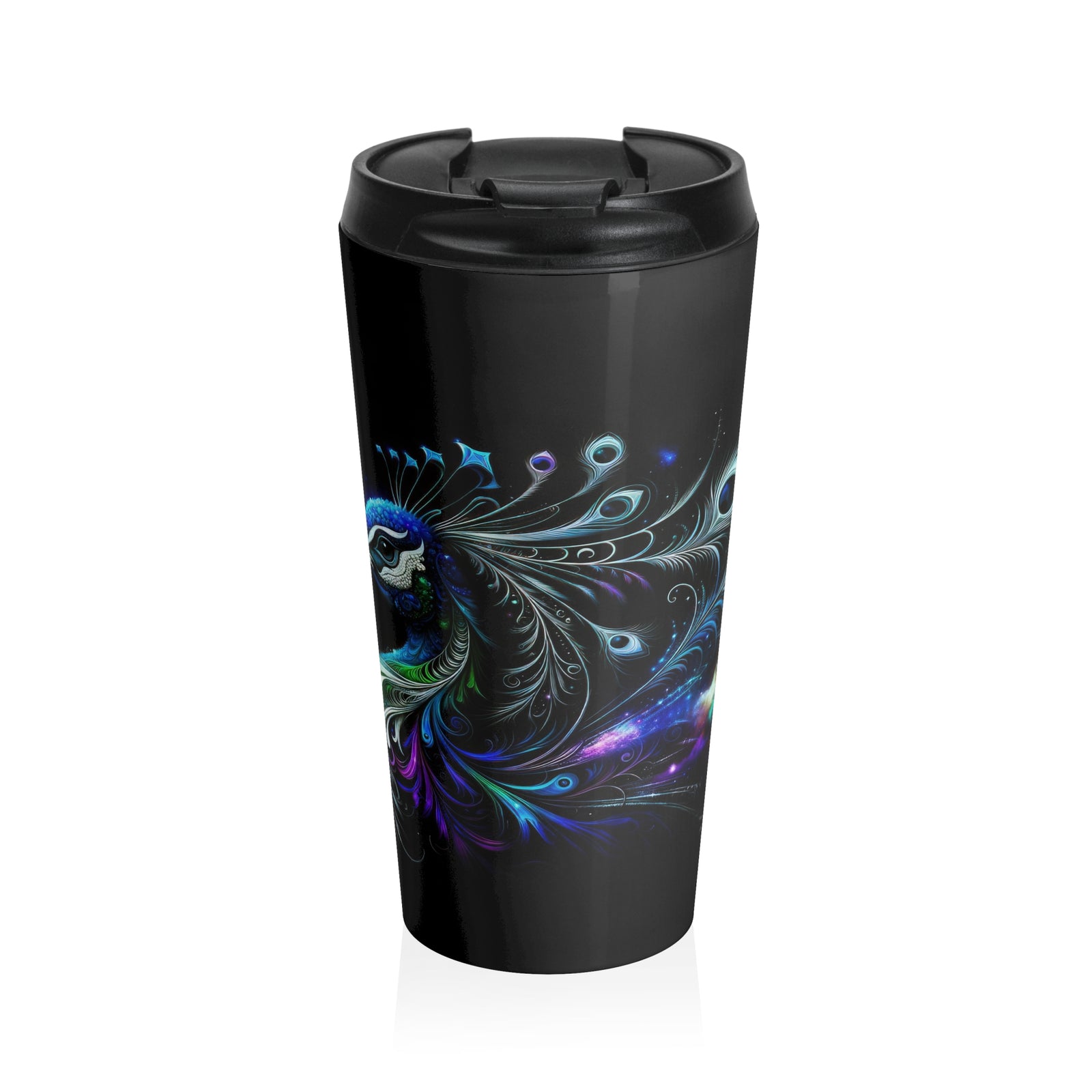 Cosmic Plume Travel Mug