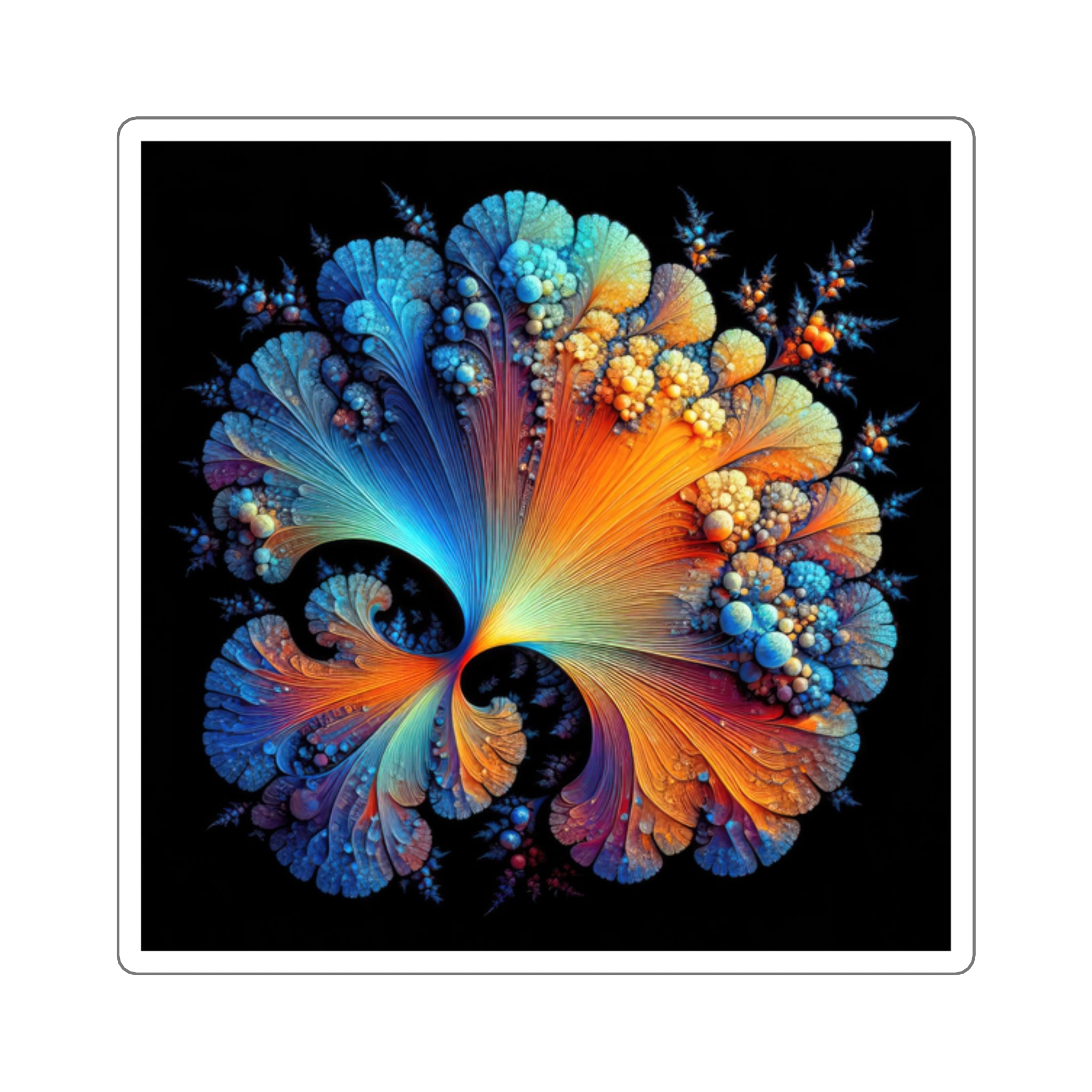 Autocollants fractals Ginko Biloba