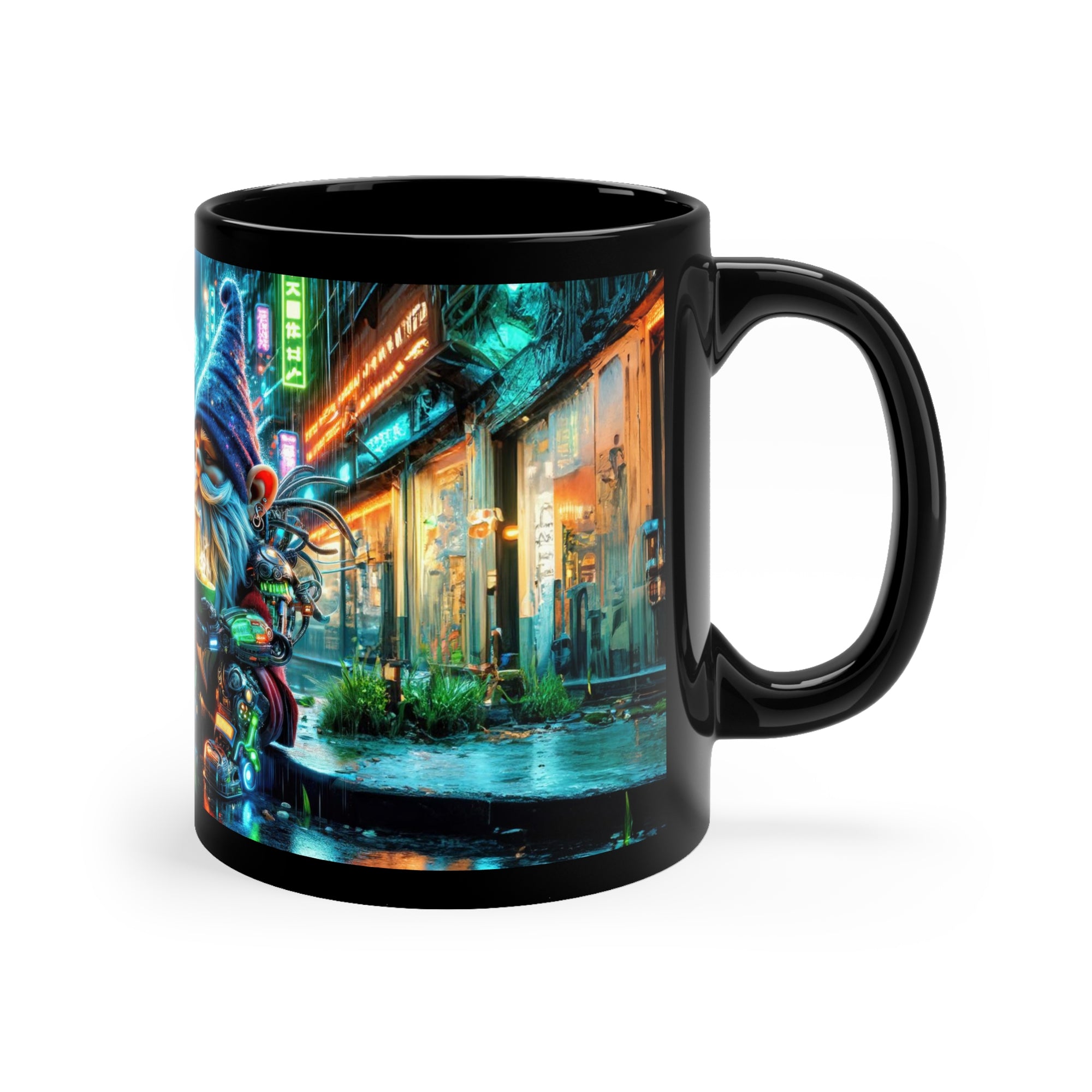 Neon Noodles 11oz Black Mug