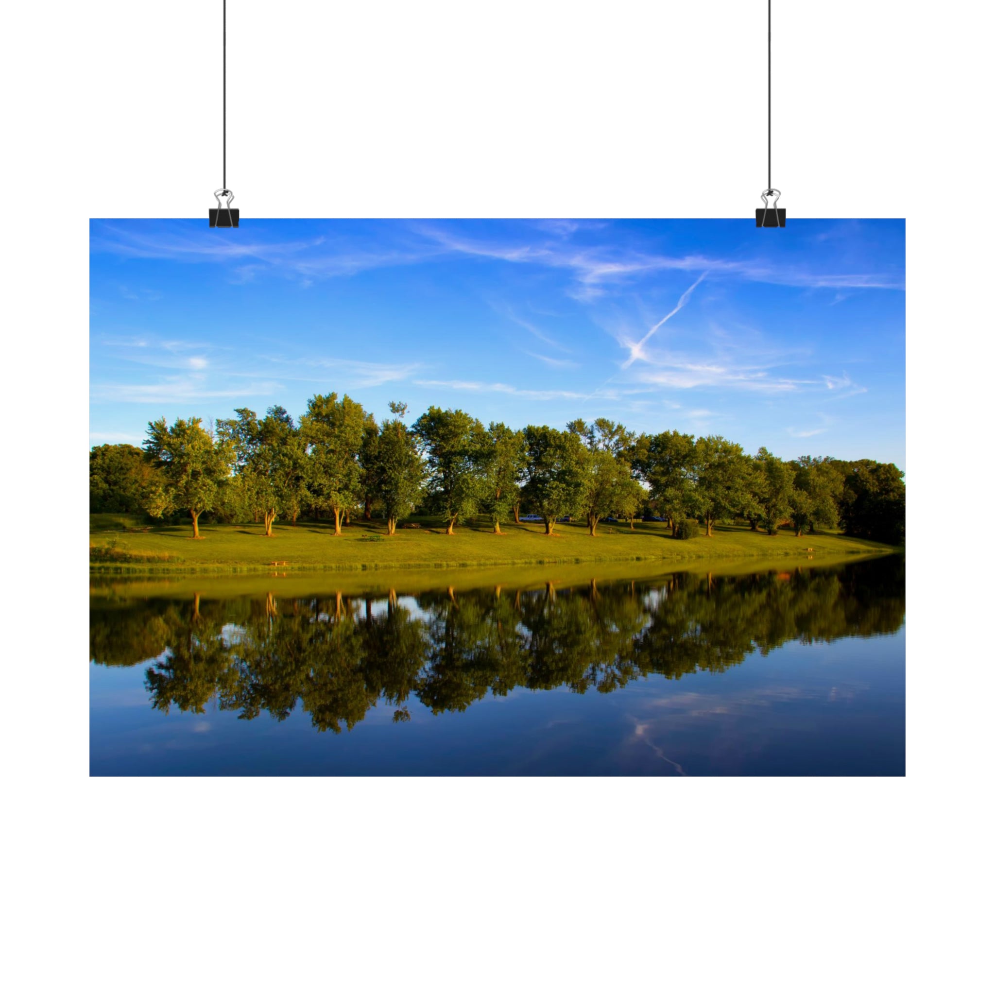 Parque Broemmelsiek - Reflejos de primavera Póster