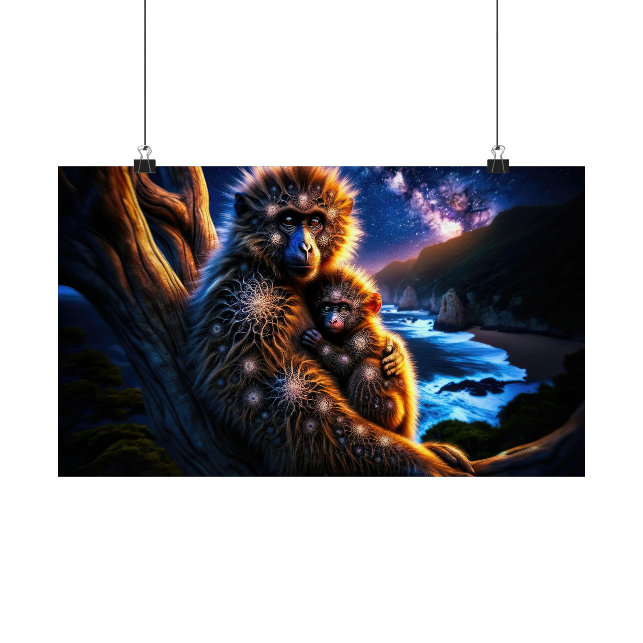 El abrazo de los ojos estrellados Póster