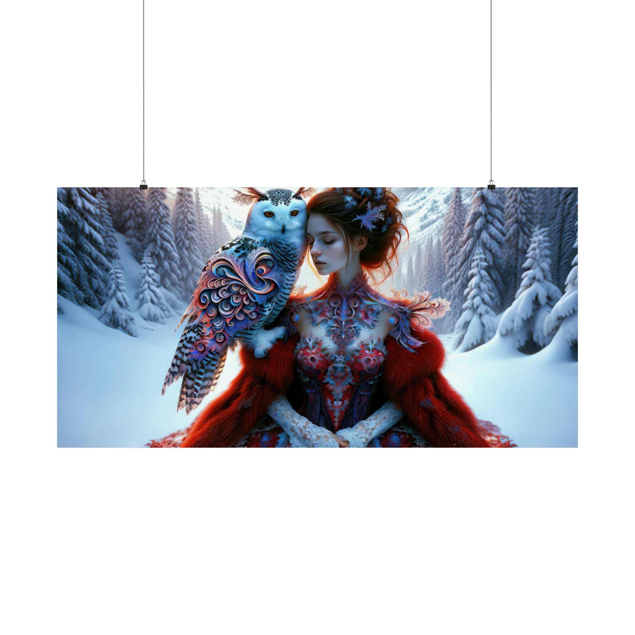 Whispering Wings in the Winter Wilds Poster