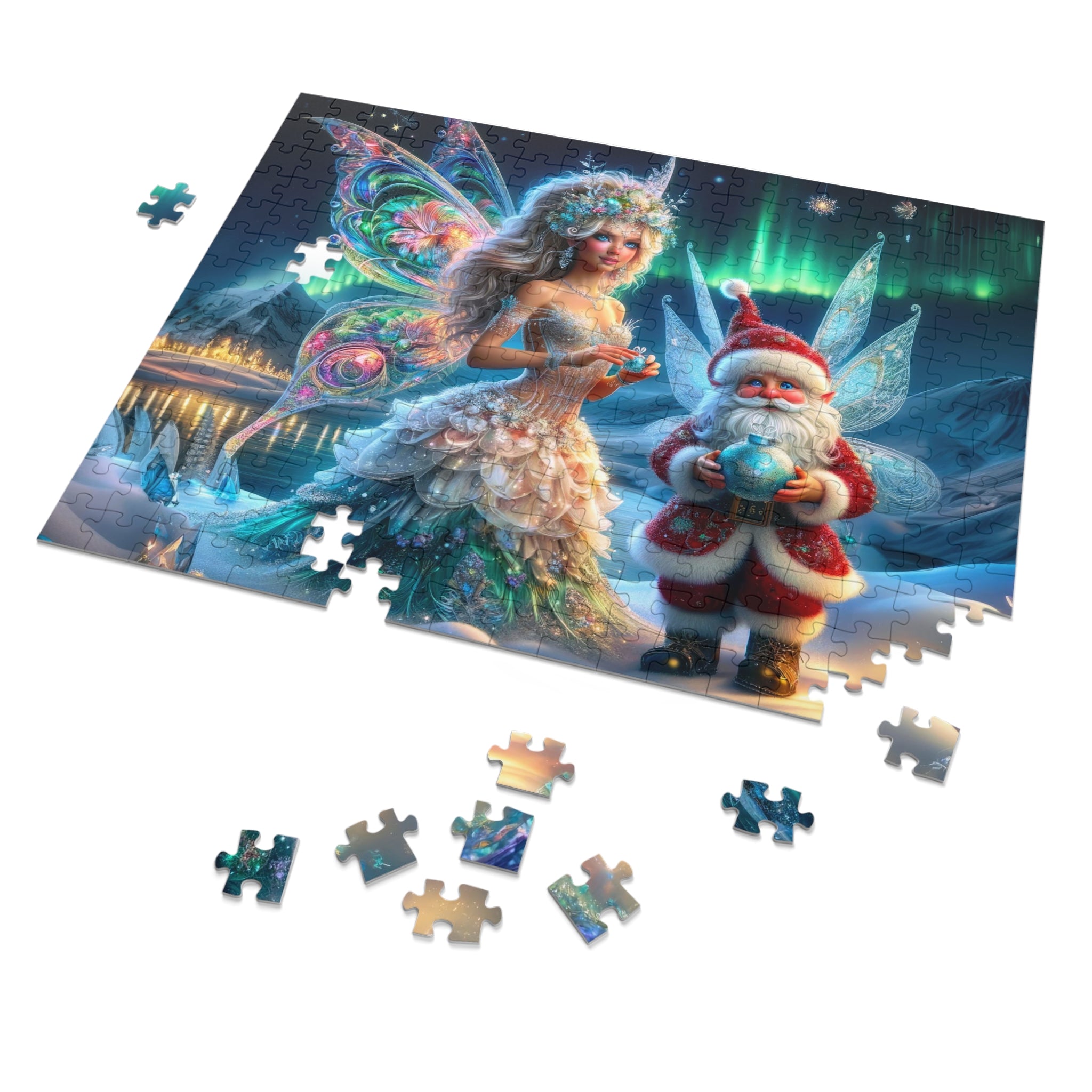 Un puzzle de Noël de conte de fées