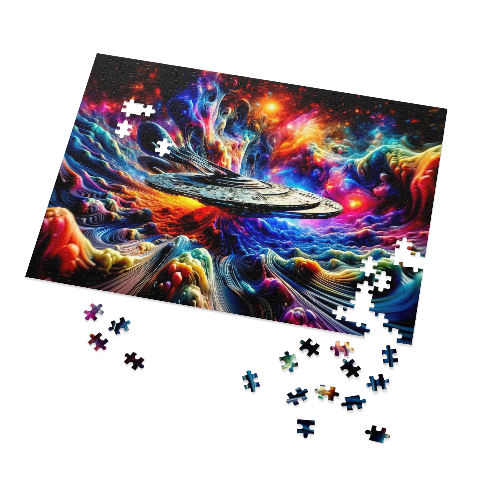 Puzzle de paysage onirique interstellaire