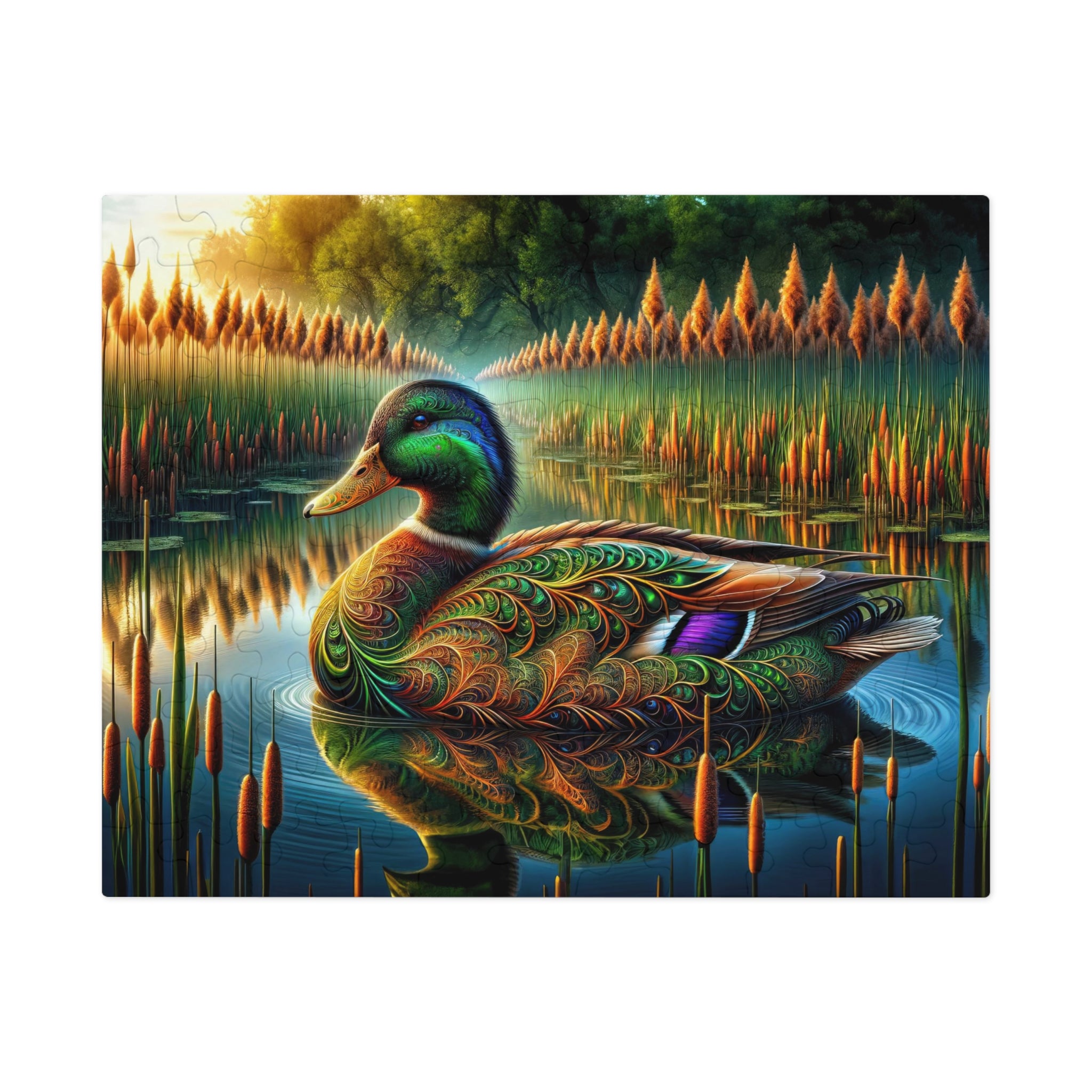 Mirrored Majesty Jigsaw Puzzle