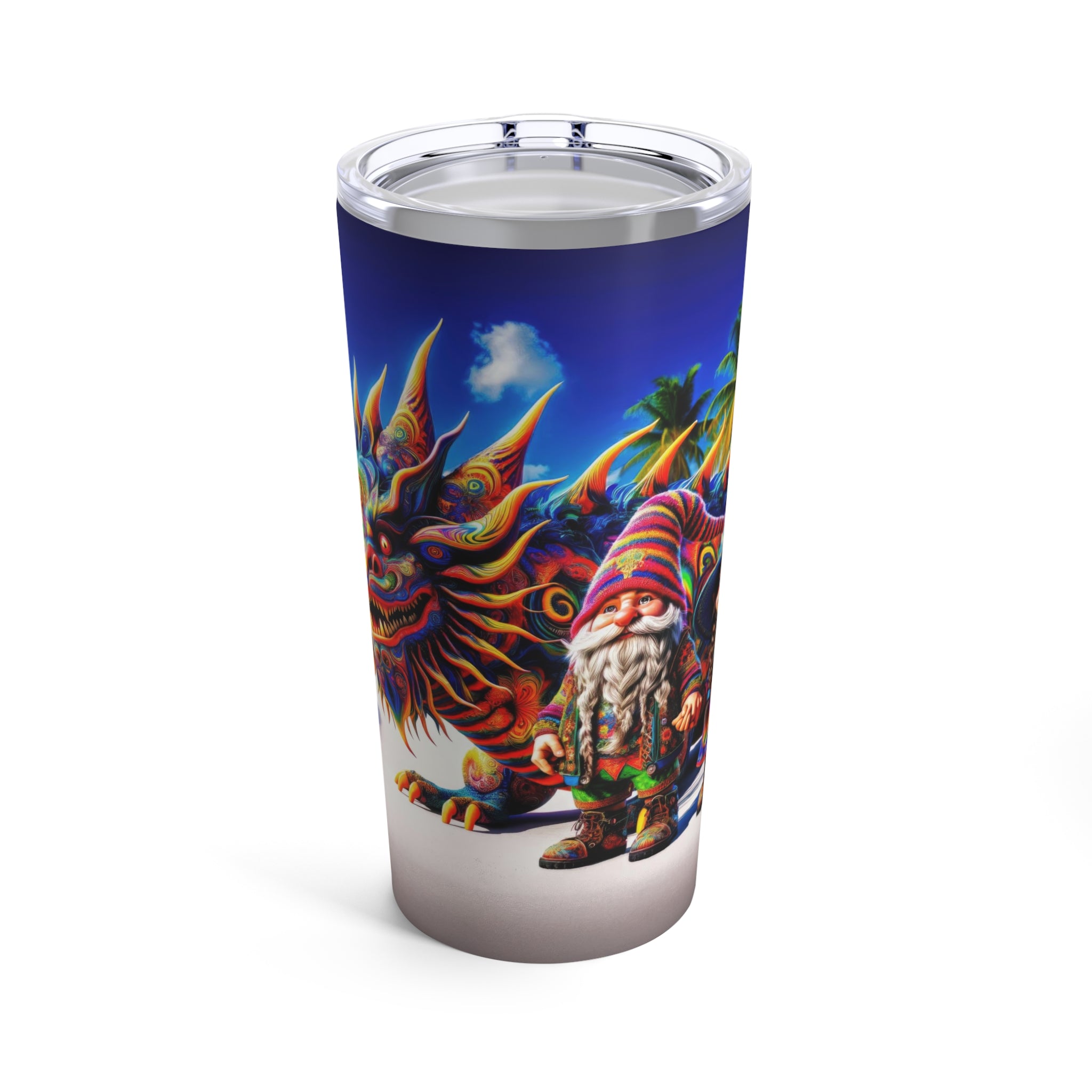 Gnomes and the Iguana Dragon Tumbler 20oz