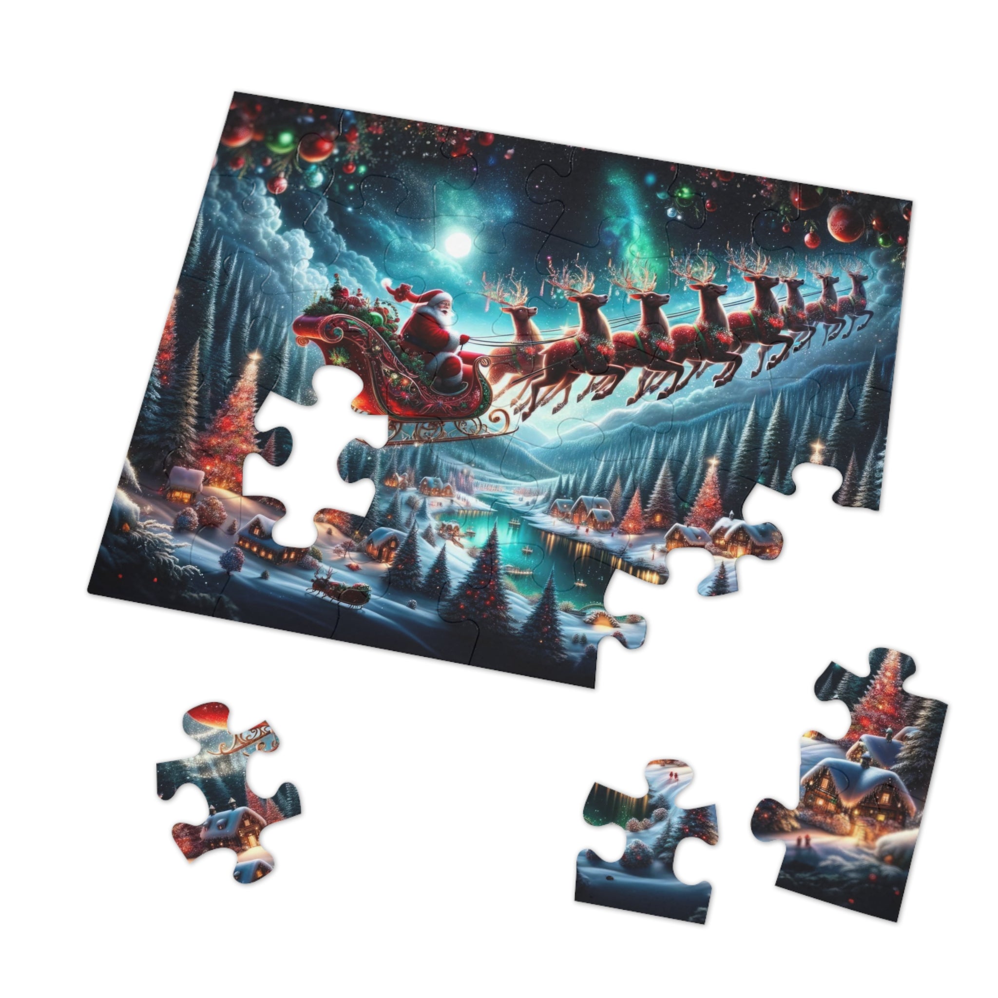 Santa's Starlit Journey Jigsaw Puzzle