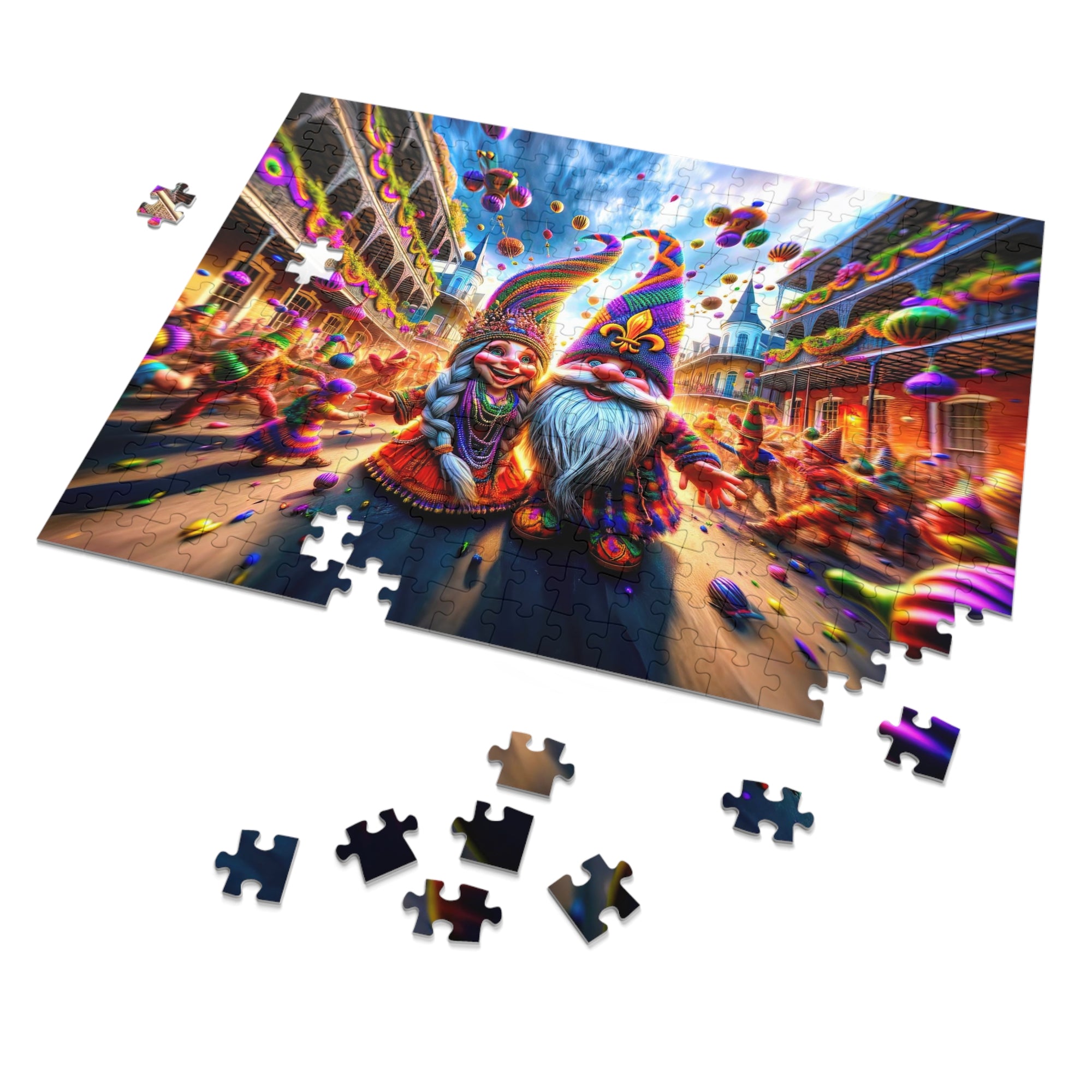 Mardi Gras Daydream in the French Quarter Jigsaw Puzzle