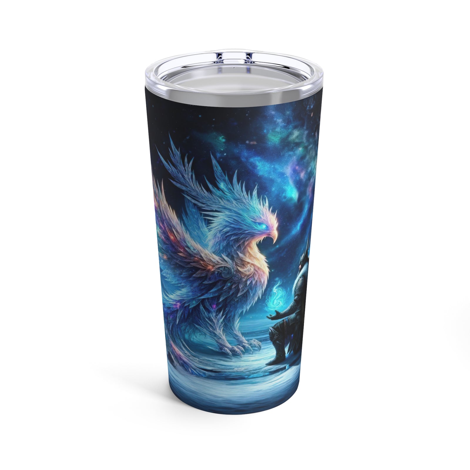 Galactic Frost Sovereign and the Cosmic Phoenix Tumbler 20oz