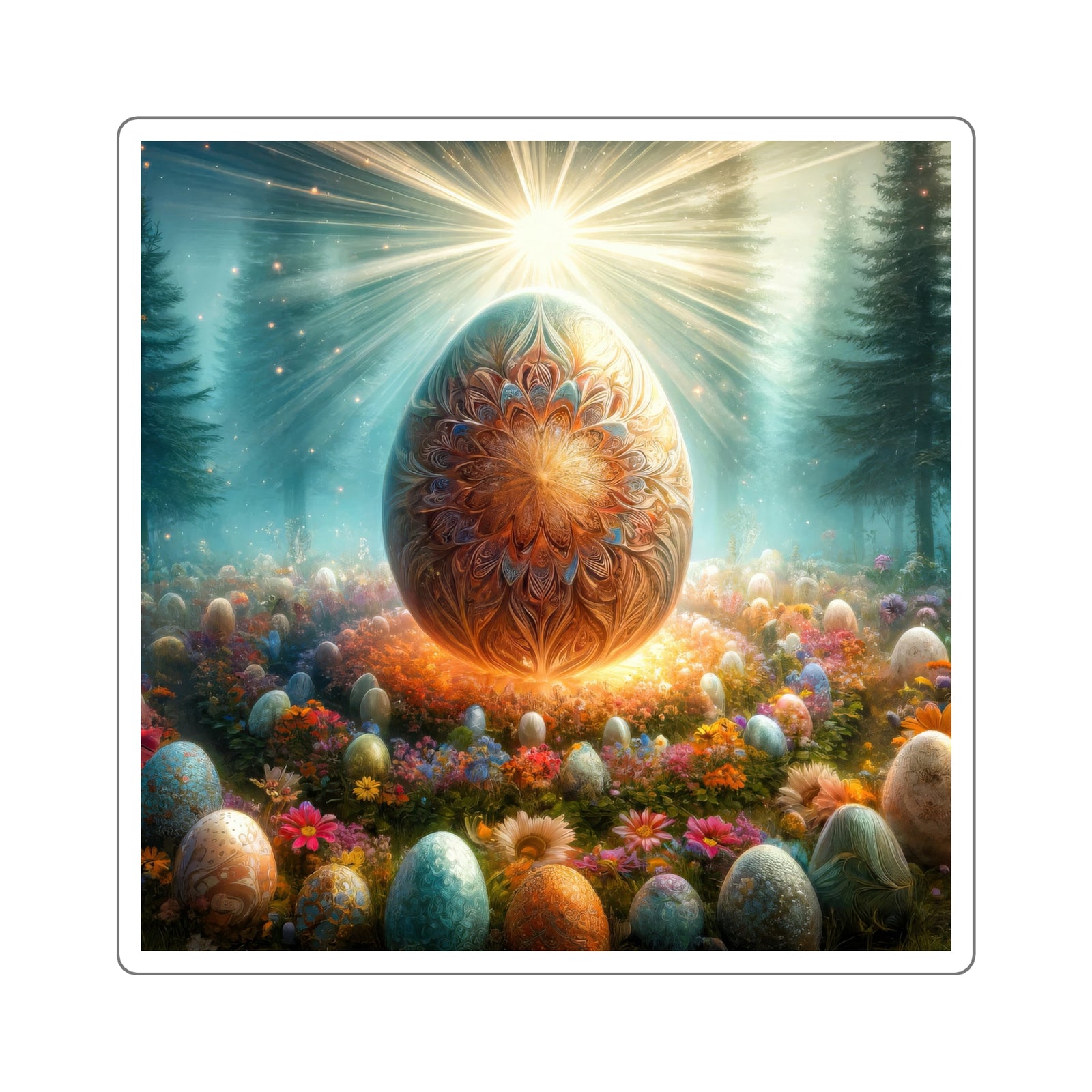 Pegatinas de la bendición del huevo