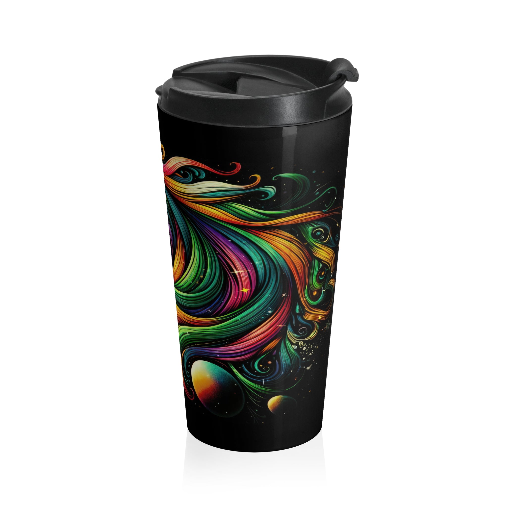 Elegancia orbital Taza de viaje