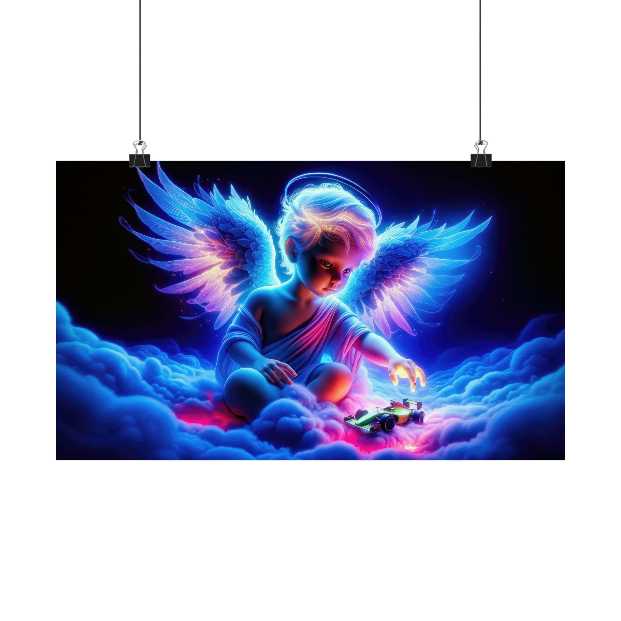 Tiempo de juego en las nubes cósmicas Póster