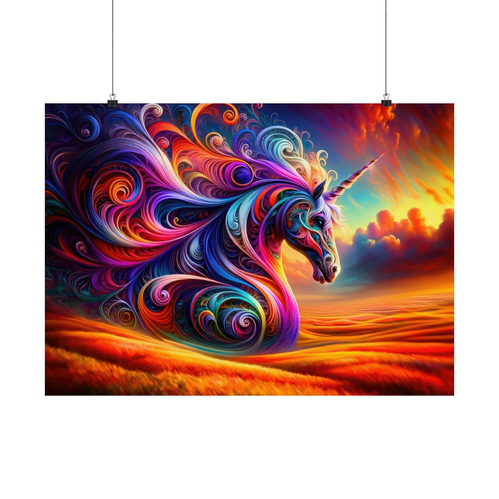 The Chromatic Chronicles of a Celestial Steed Poster