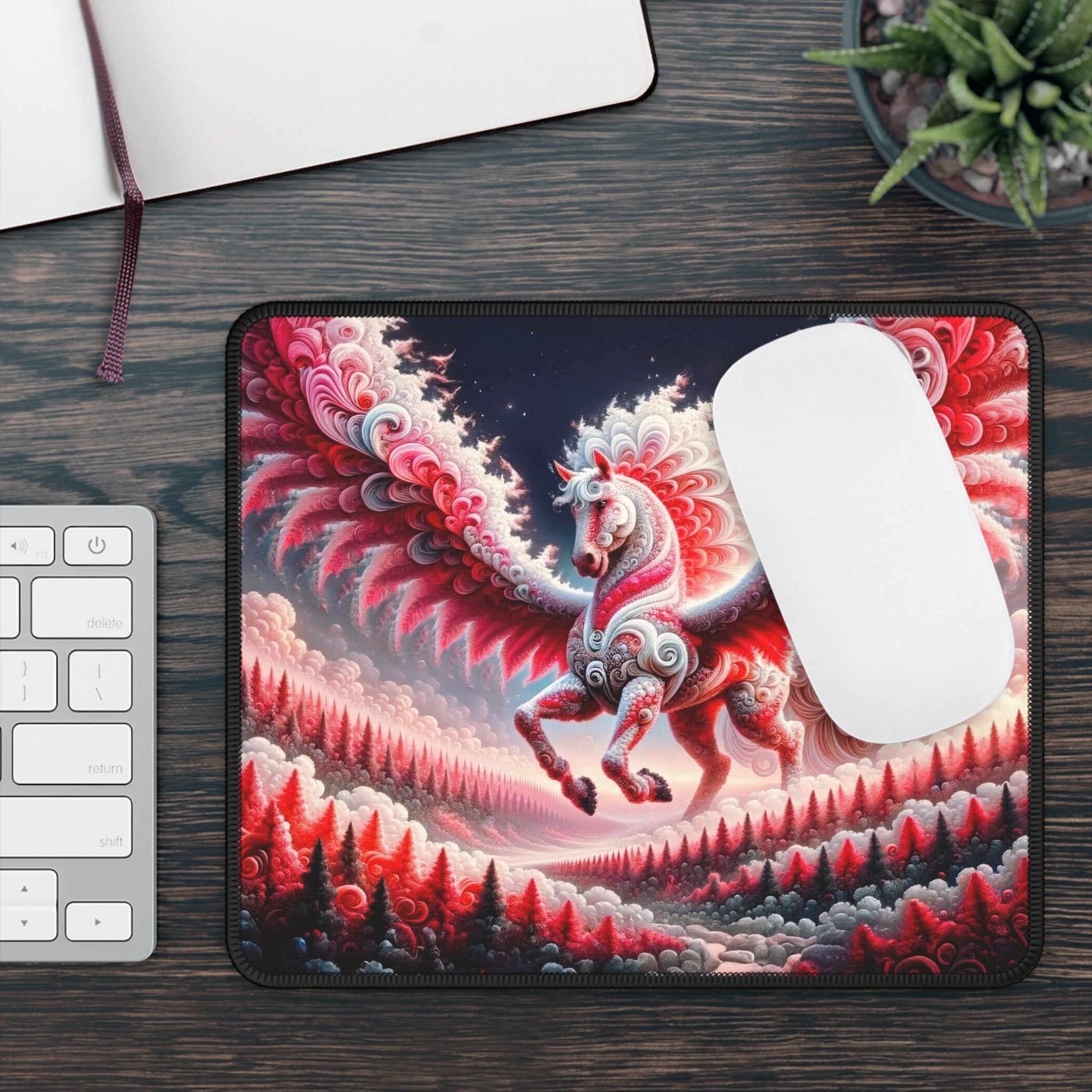 Flight of the Celestial Pegasus Gaming Mouse Pad