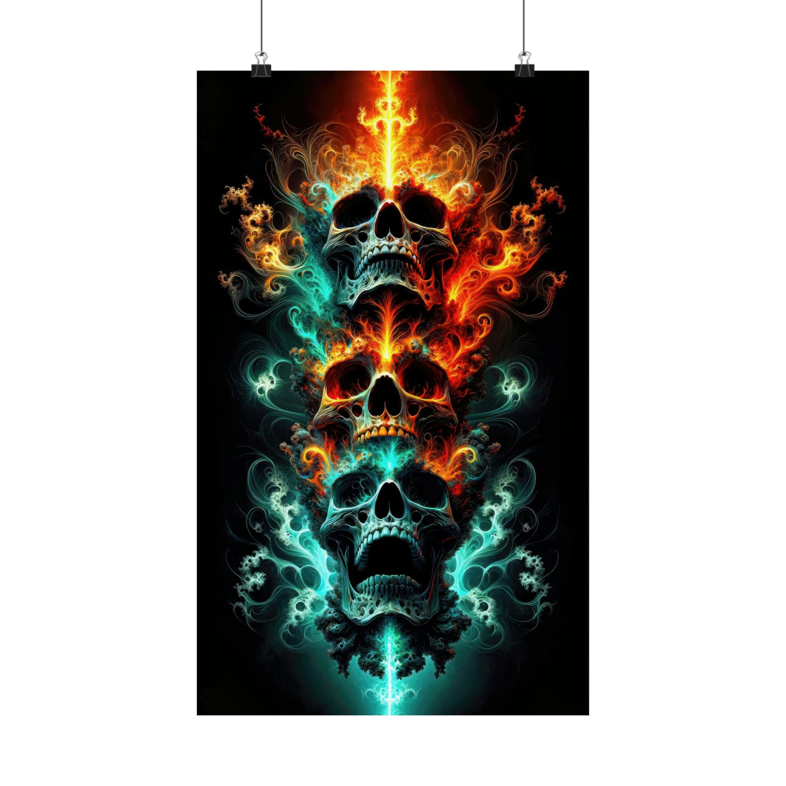 Triptych of the Ethereal Guardians Poster
