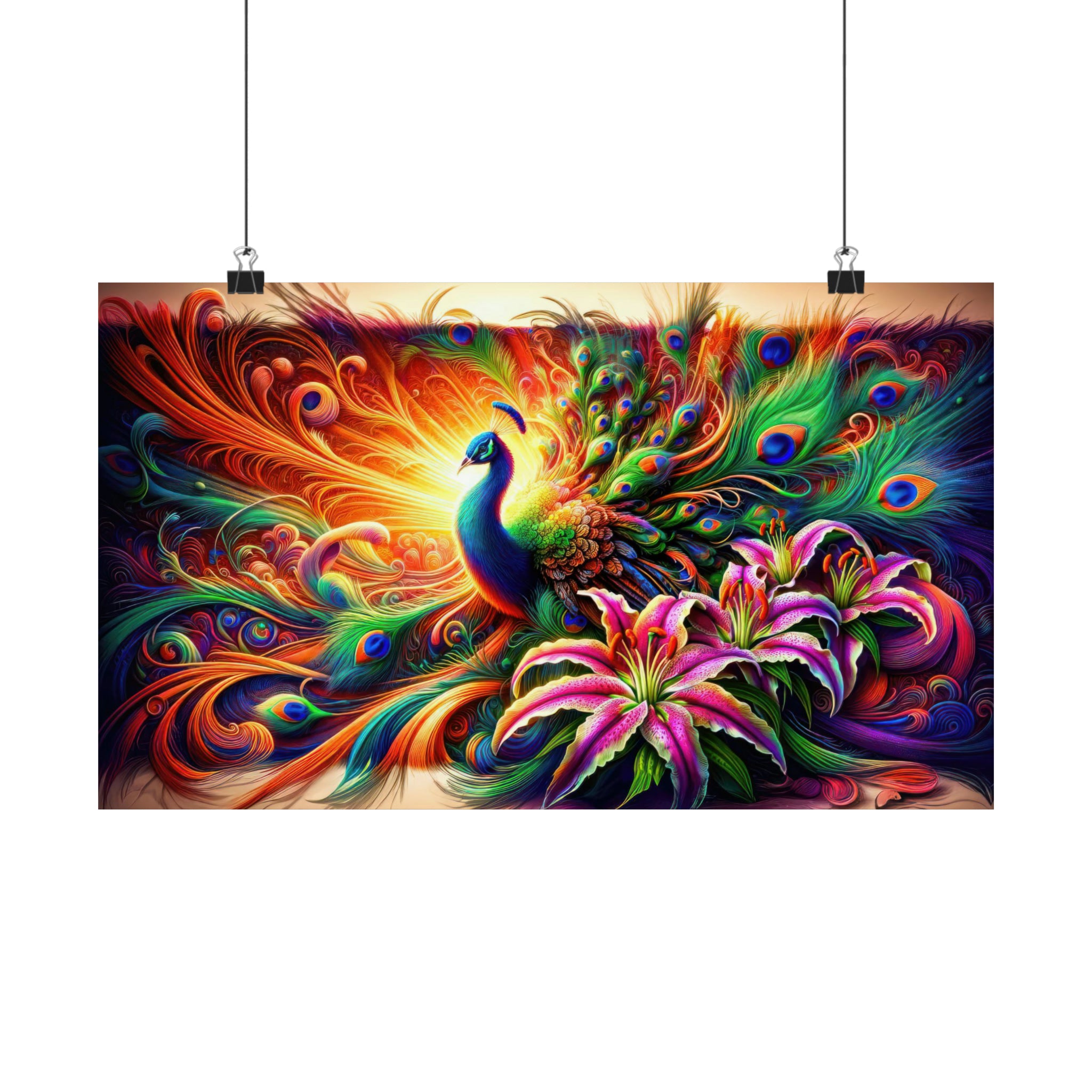 Cosmic Feather Fusion Poster