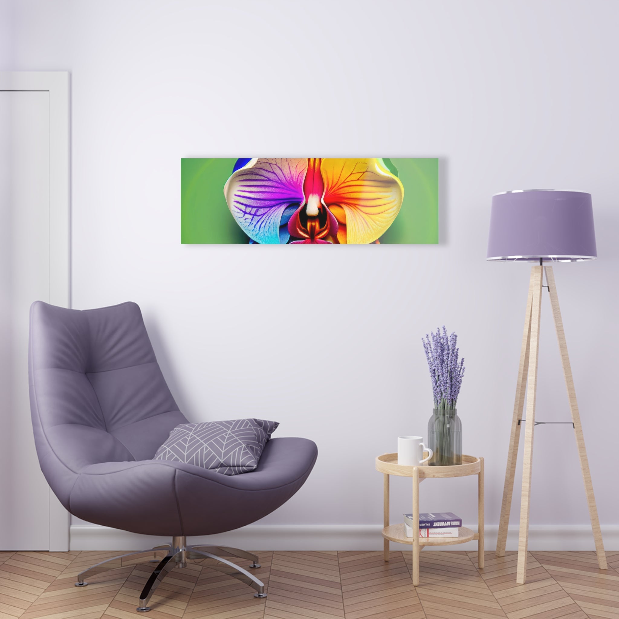 Impression Sur Acrylique En Acrylique Bave d'orchidée arc-en-ciel