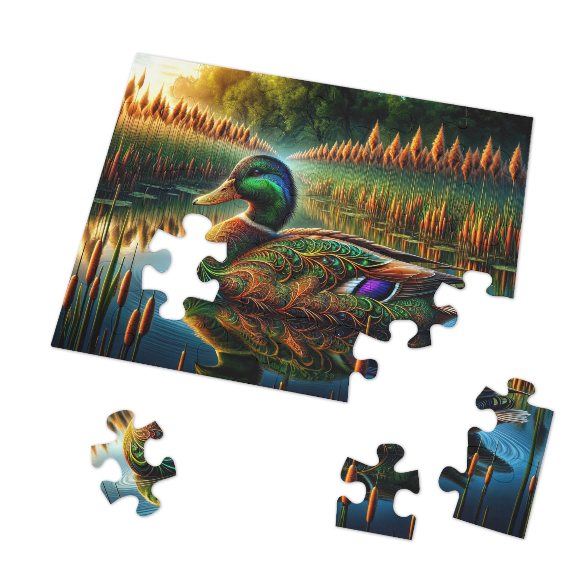 Mirrored Majesty Jigsaw Puzzle