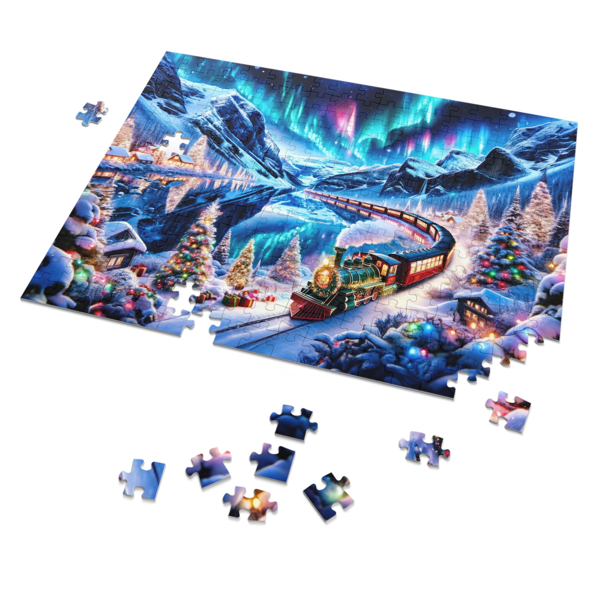 Polar express puzzle sales train set