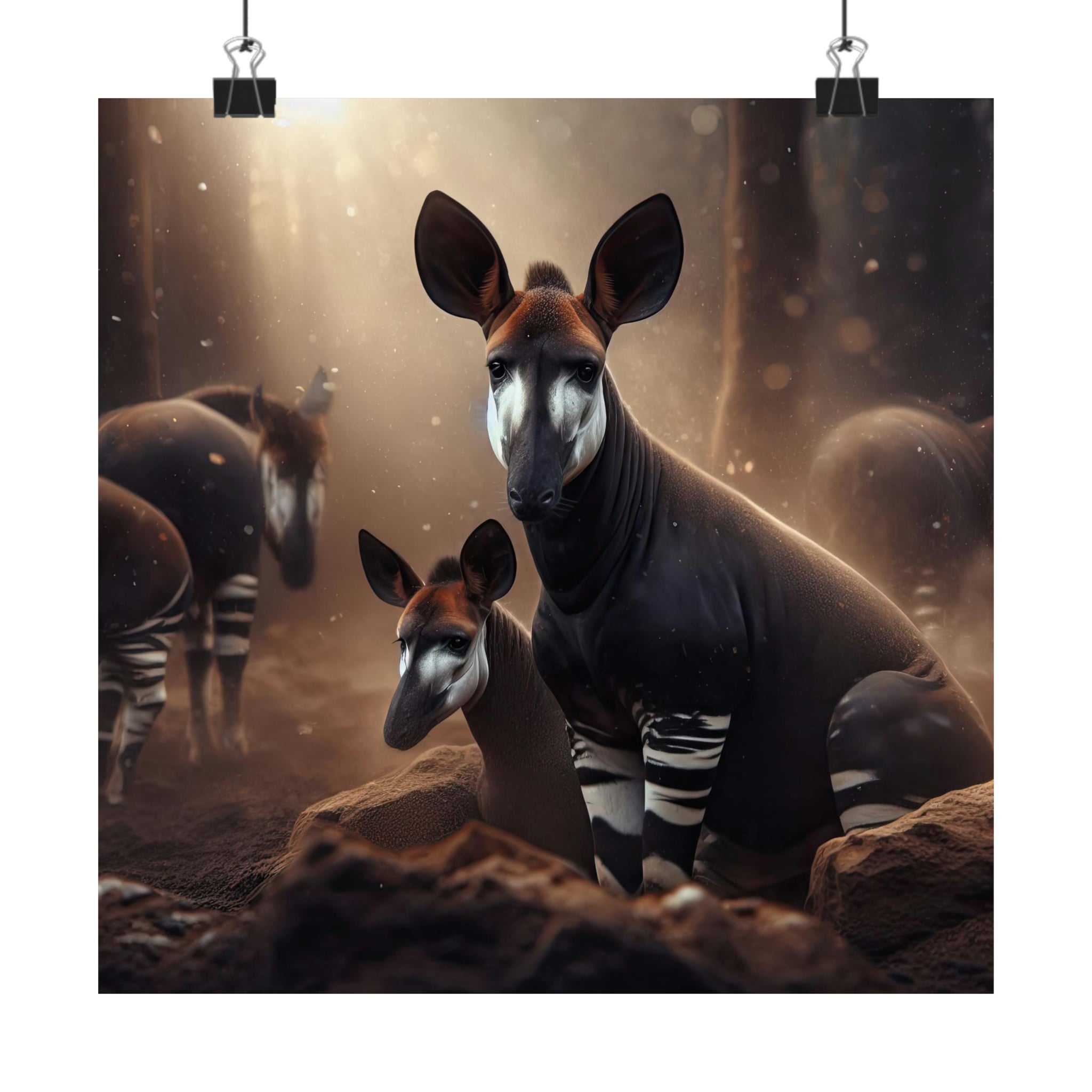 Okapi's Secret Haven Poster