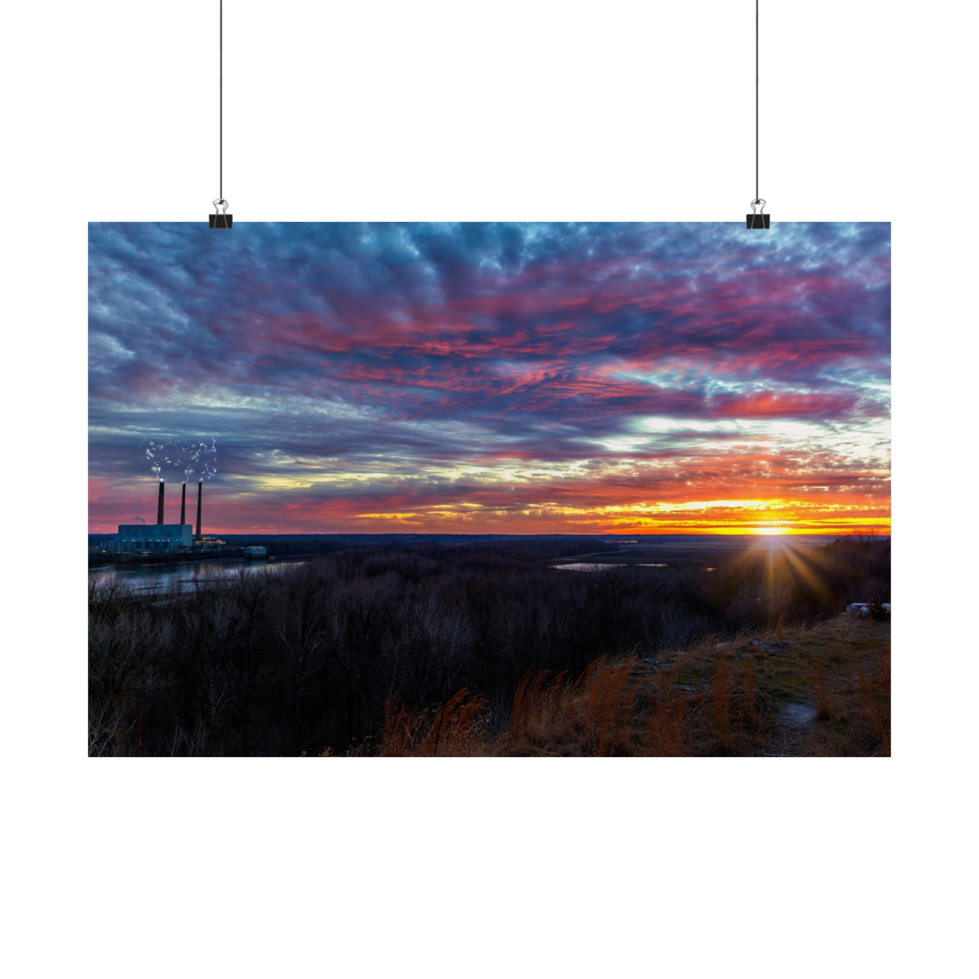 Sunset Overlook at Klondike 1-13-21 Poster
