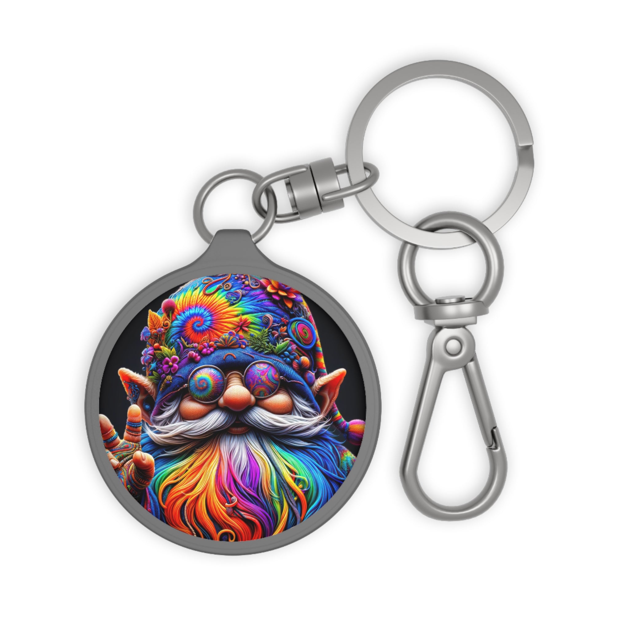 The Groovy Guardian of the Enchanted Garden Keyring Tag