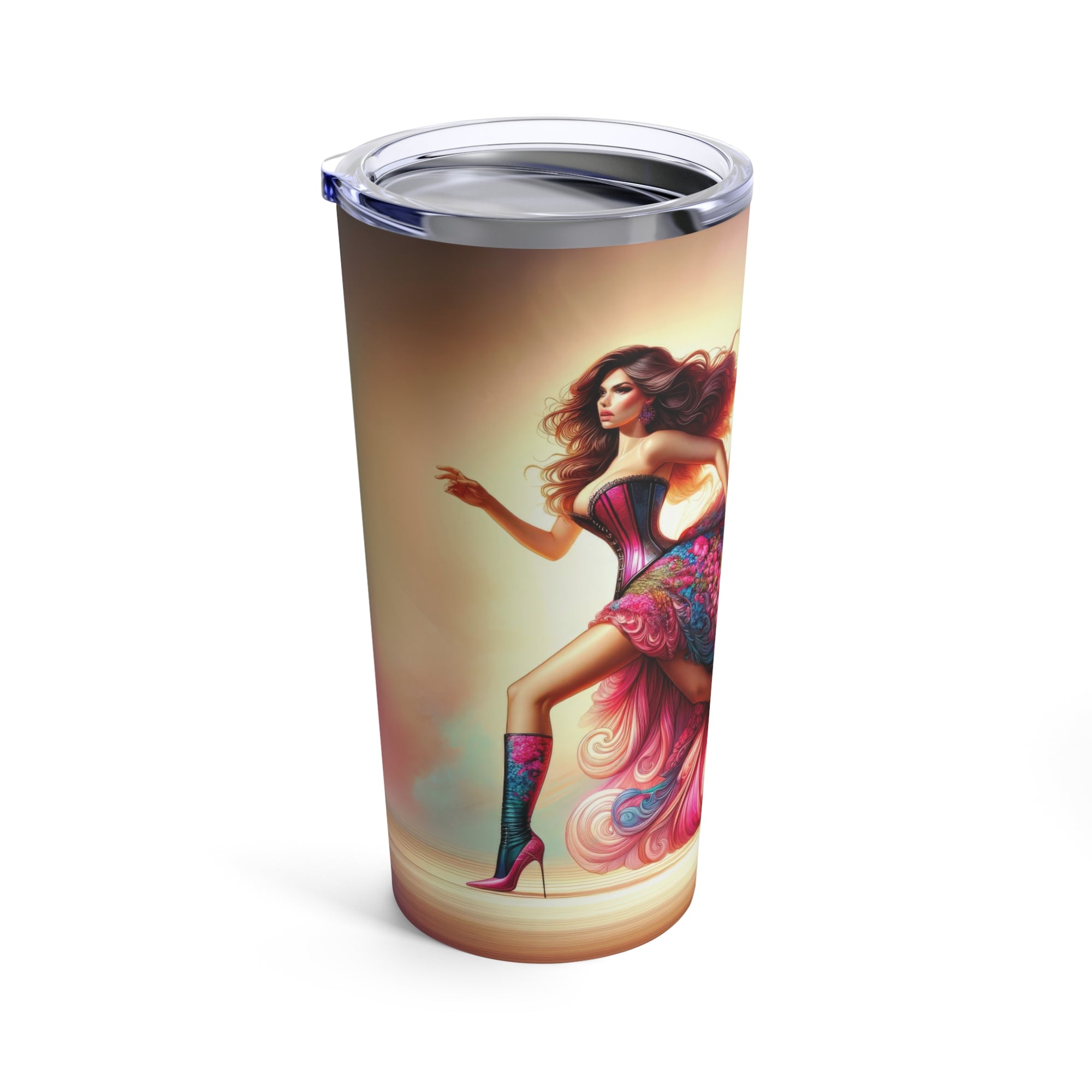 Vaso Elegancia Floral en Movimiento 20oz