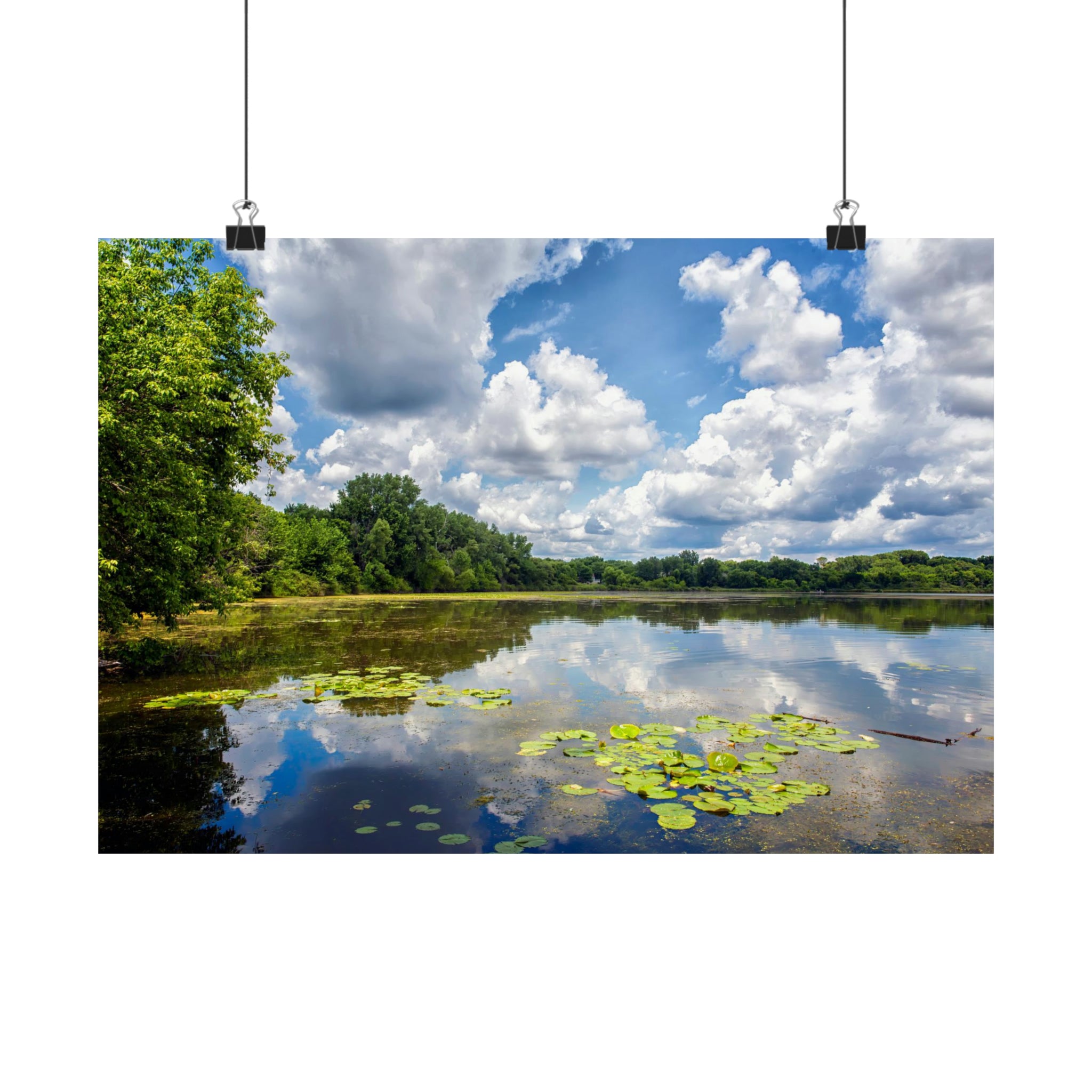 Une journée sur le lac Poster