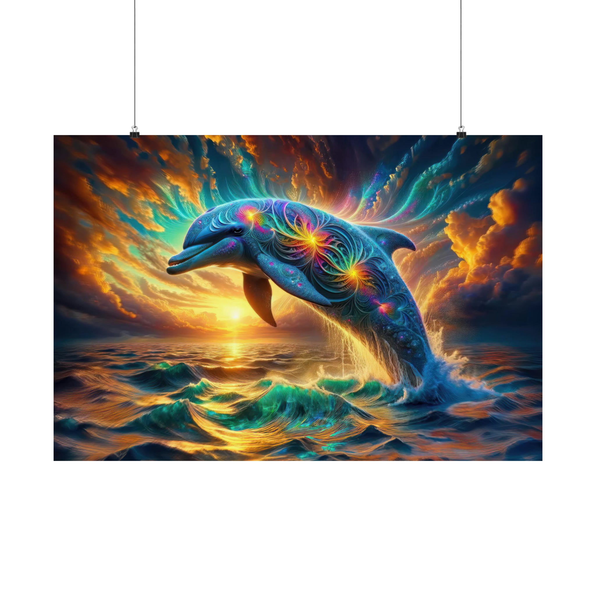 Quantum Leap of the Cosmic Dolphin Poster