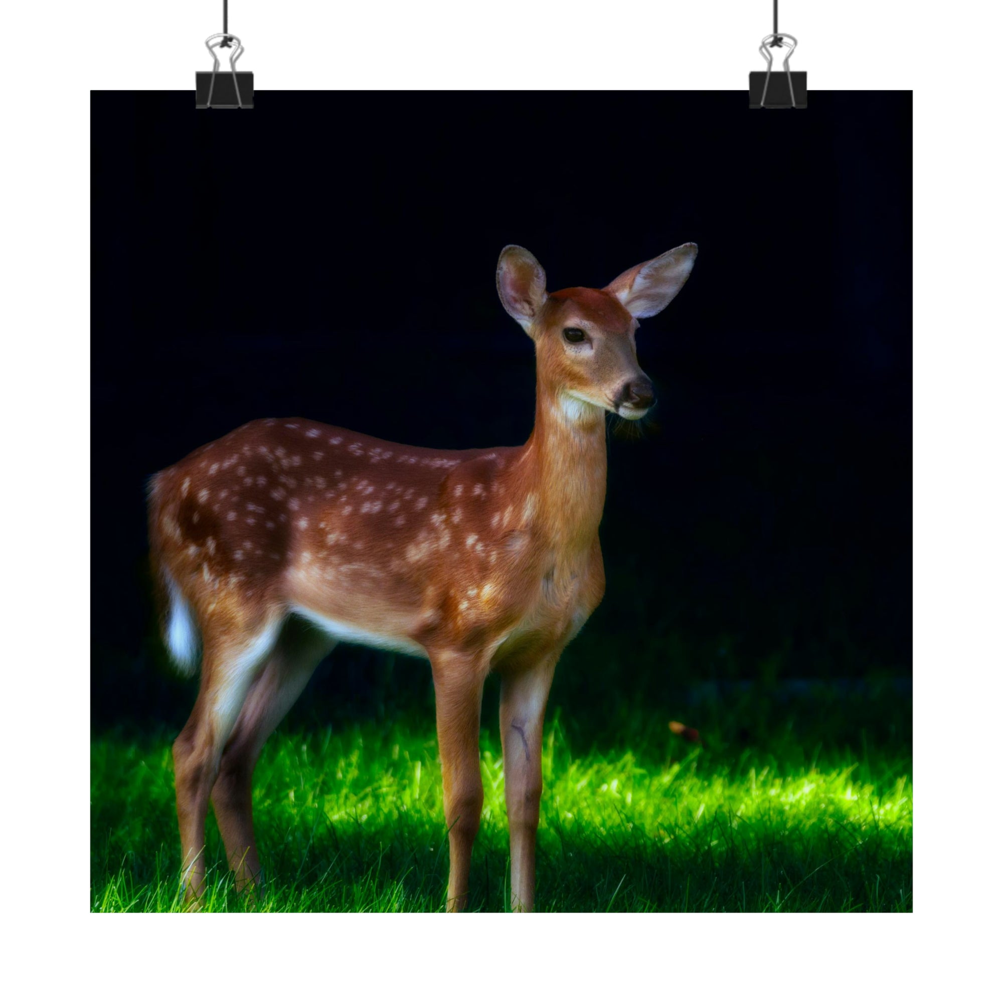 Biche dans le noir Poster