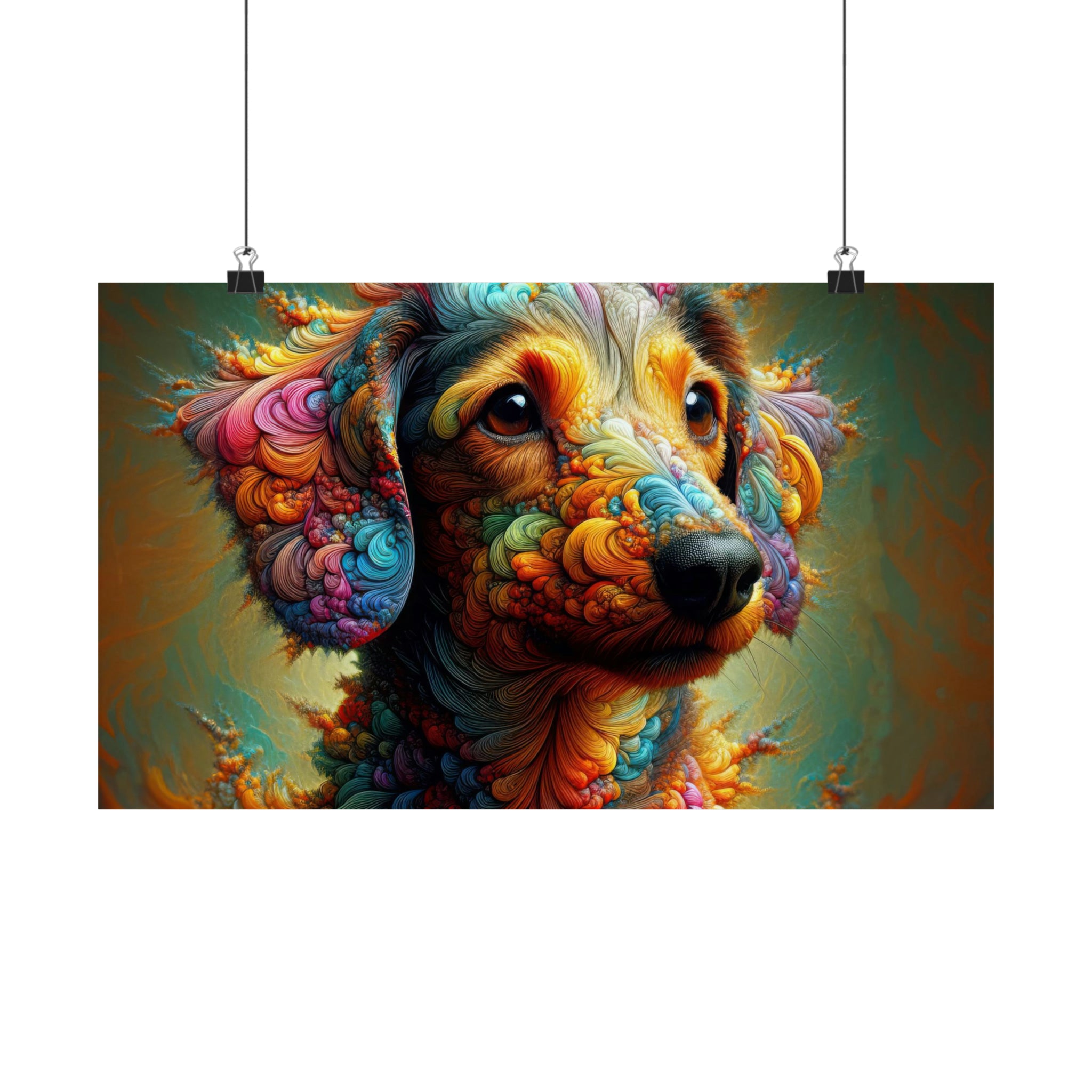 Petal Palette Pup Poster