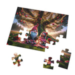 Enchanted Valentine's Eve in the Whimsical Woodlands Jigsaw Puzzle