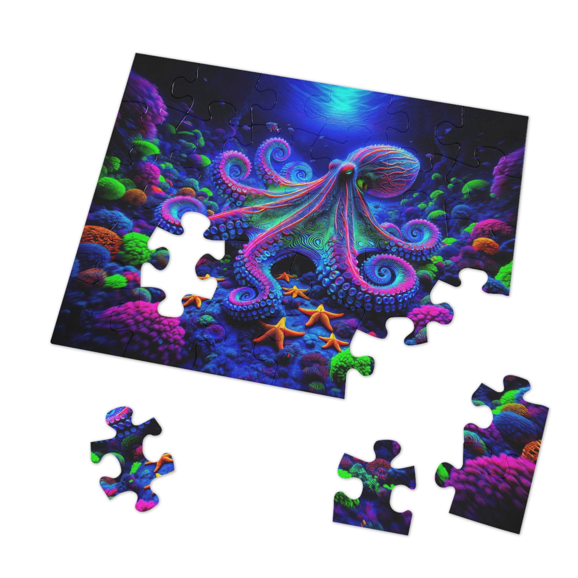 The Technicolor Depths of an Octopus Jigsaw Puzzle