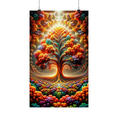 Harmony in the Heart of the Cosmic Orchard Poster