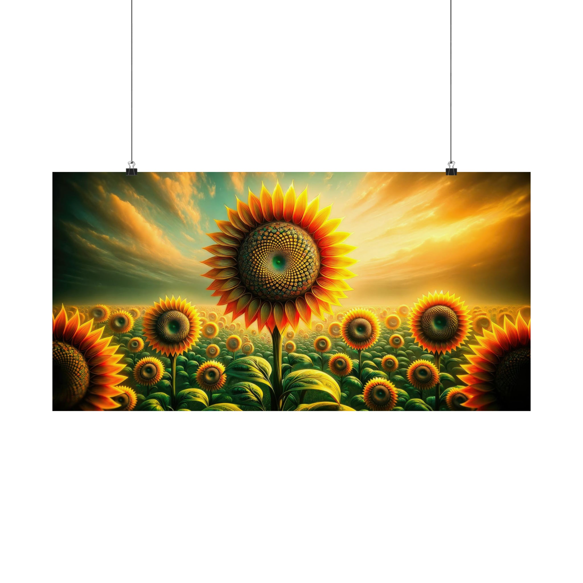 Kaleidoscope of Solar Flora Poster