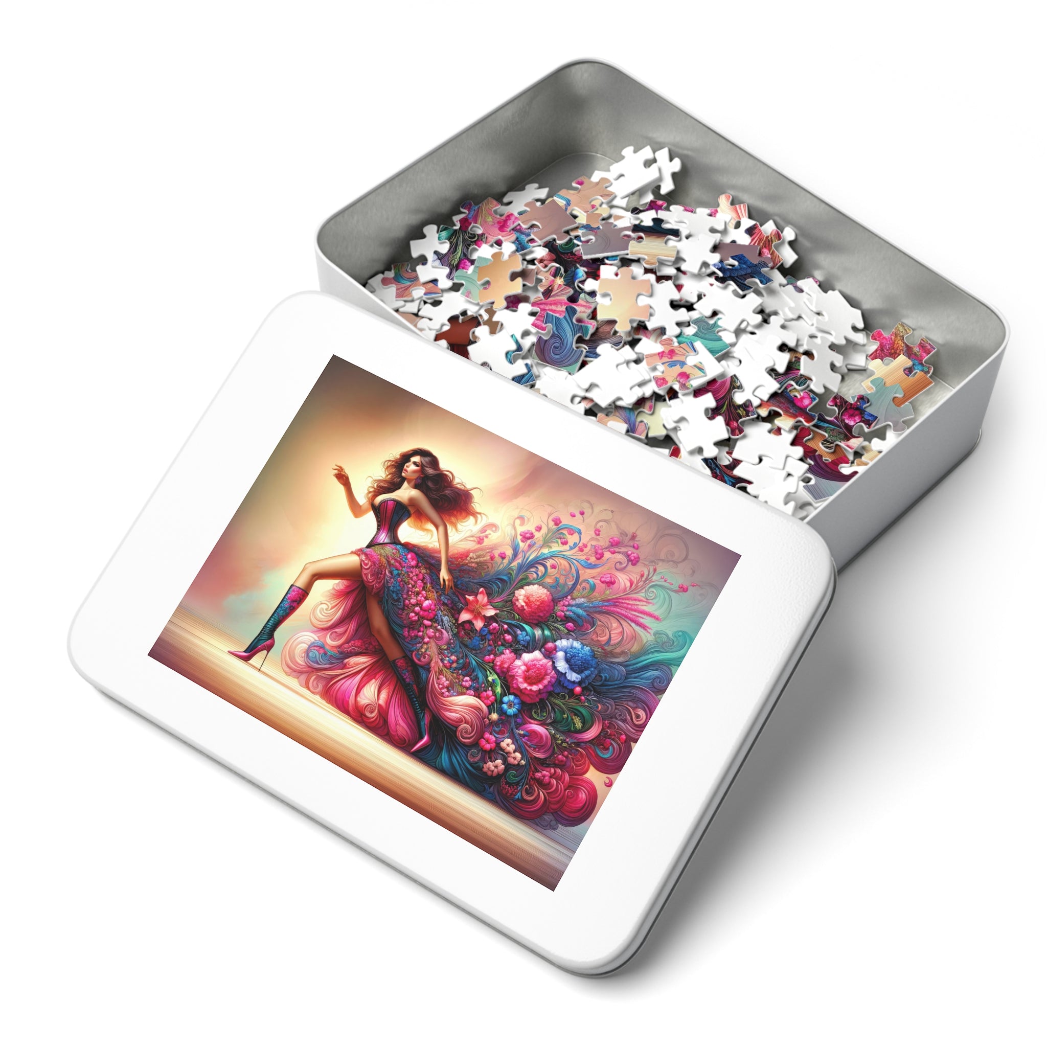 Floral Elegance in Motion Jigsaw Puzzle