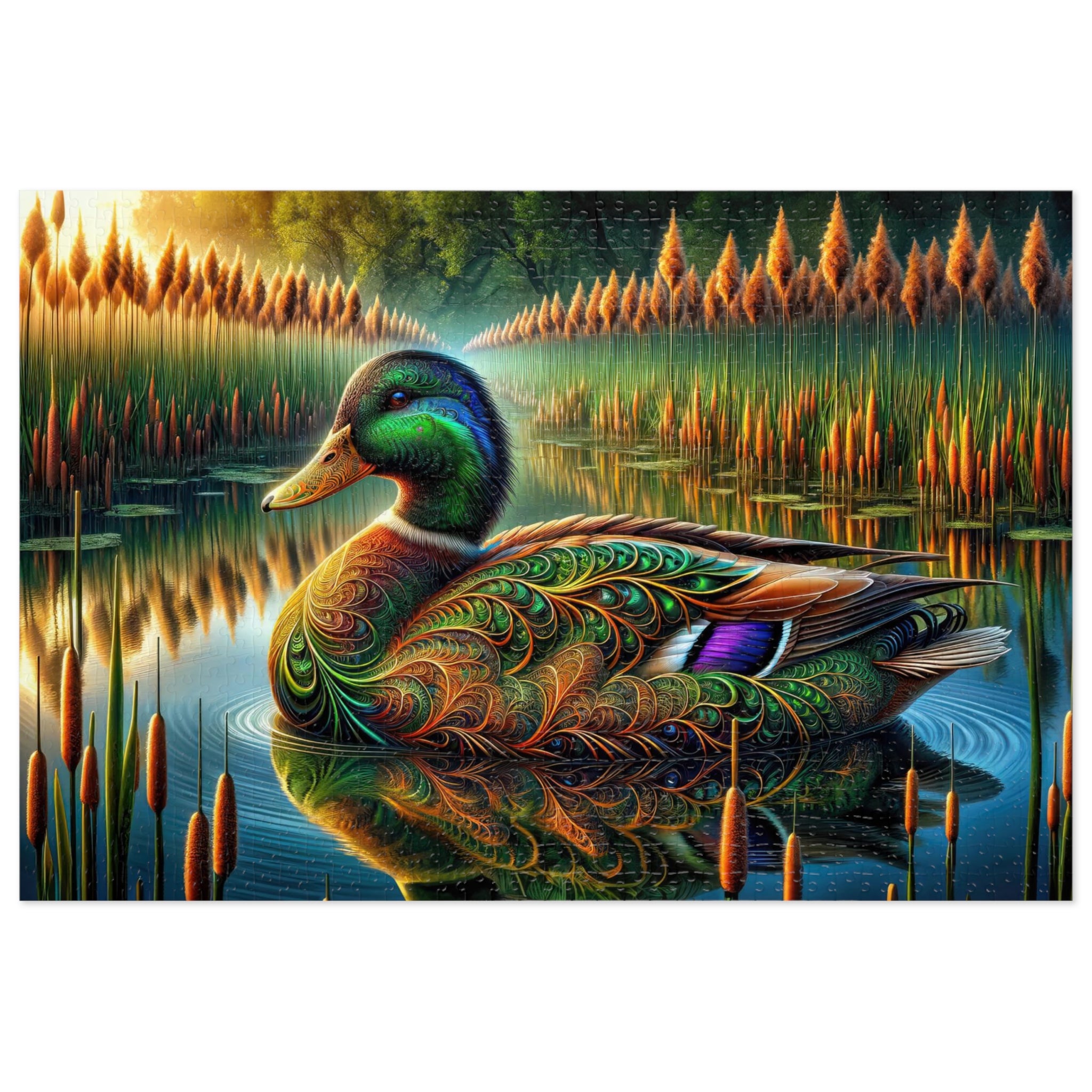 Mirrored Majesty Jigsaw Puzzle