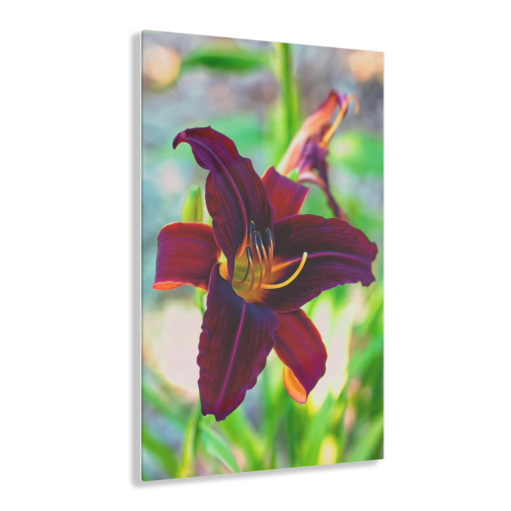 Electric Maroon Lily Acrylic Print
