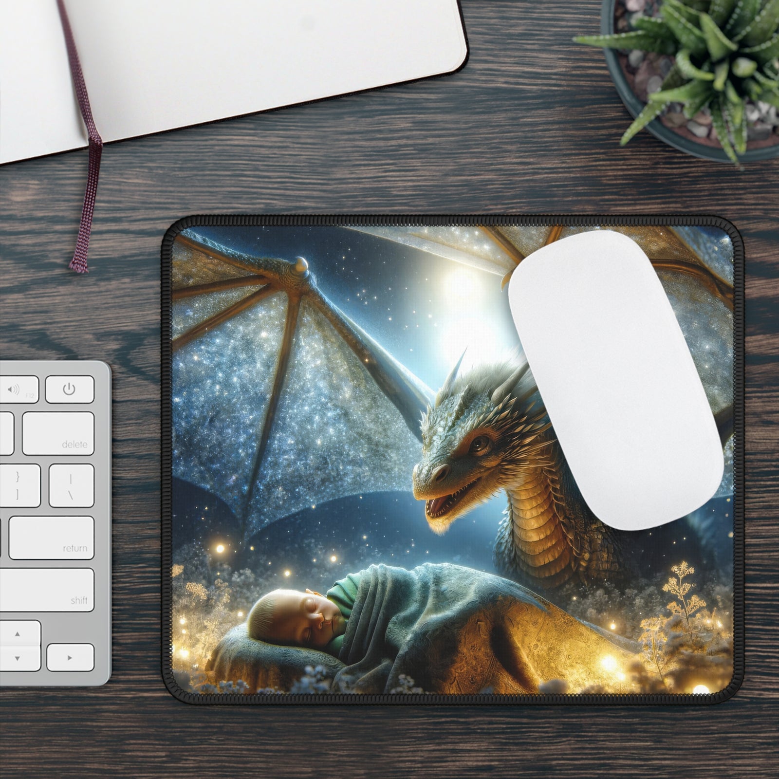 Nightwatch of the Starry Sentinel Mouse Pad