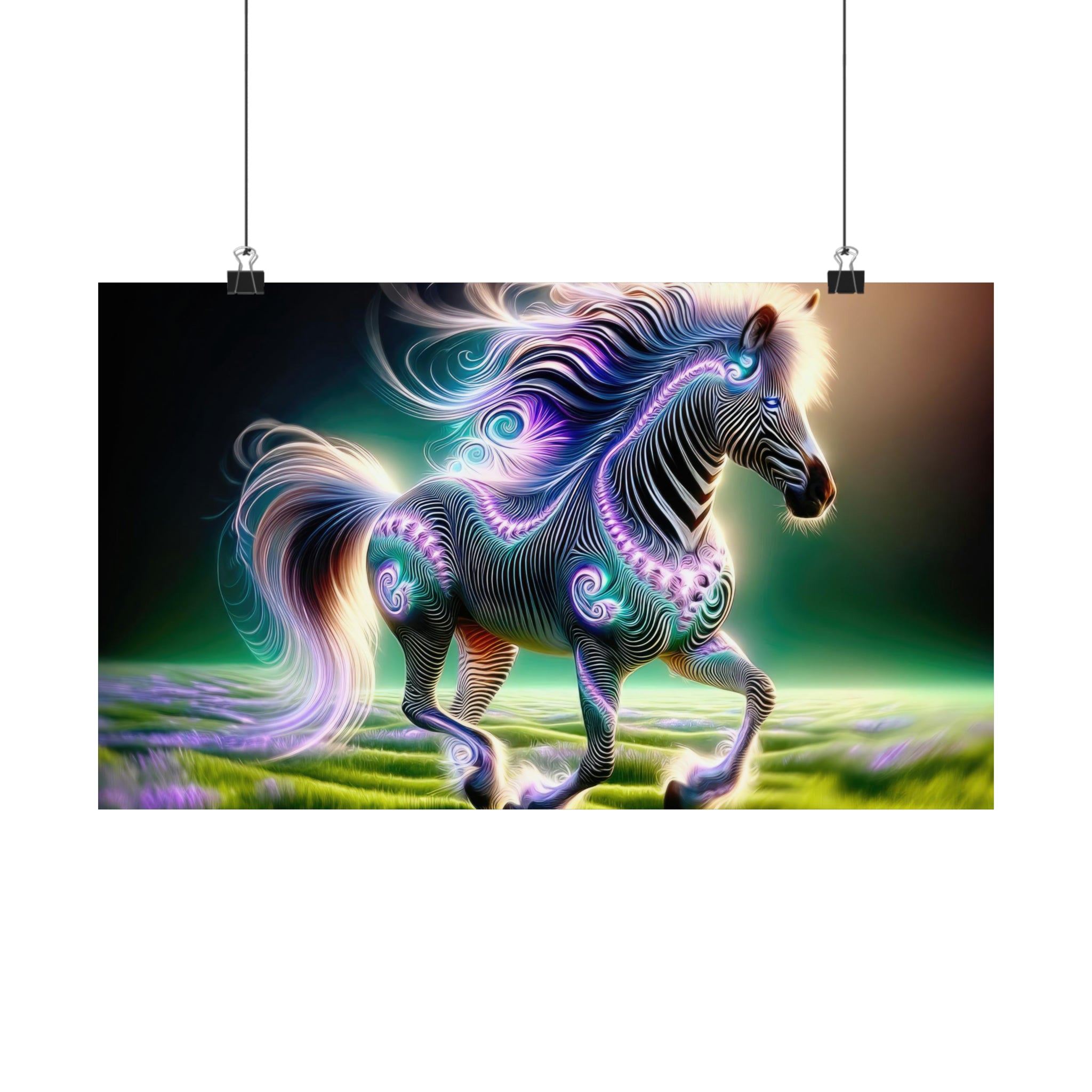 Zéphyr luminescent Poster