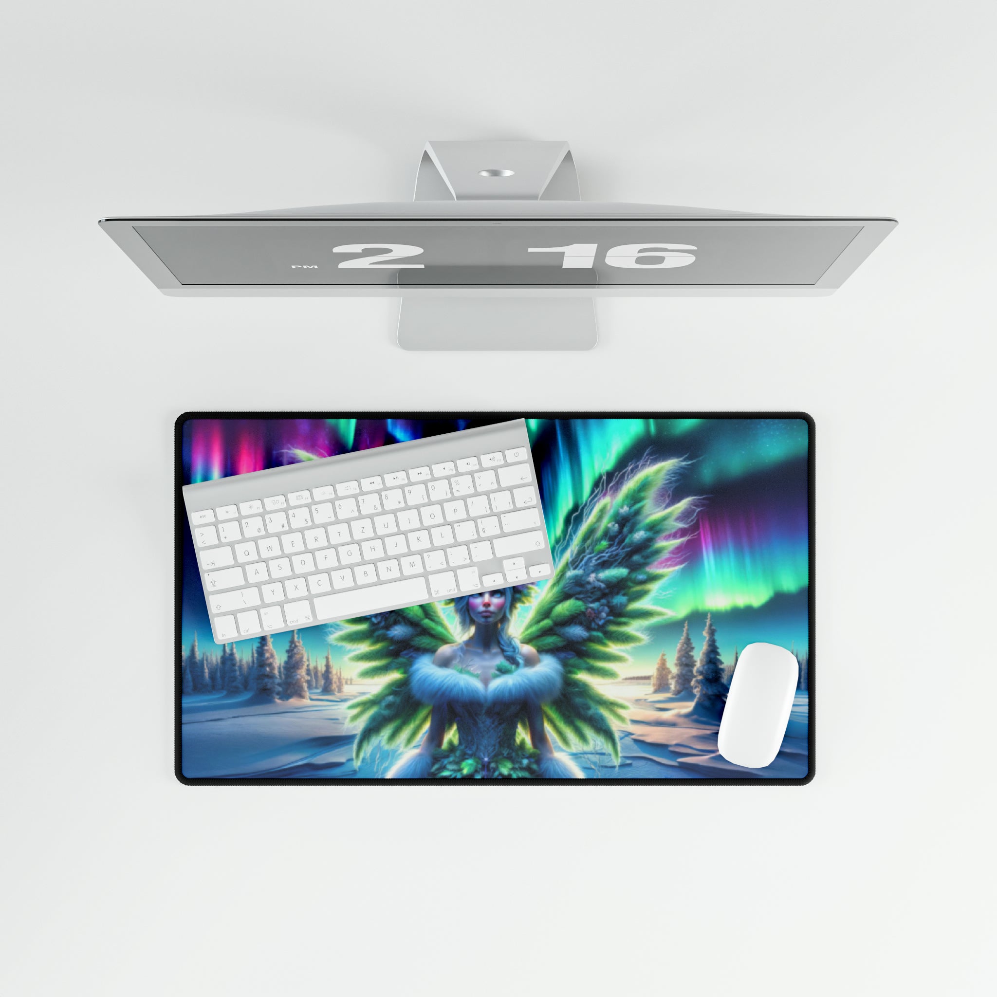 Whispers of the Winter Sprite Desk Mats