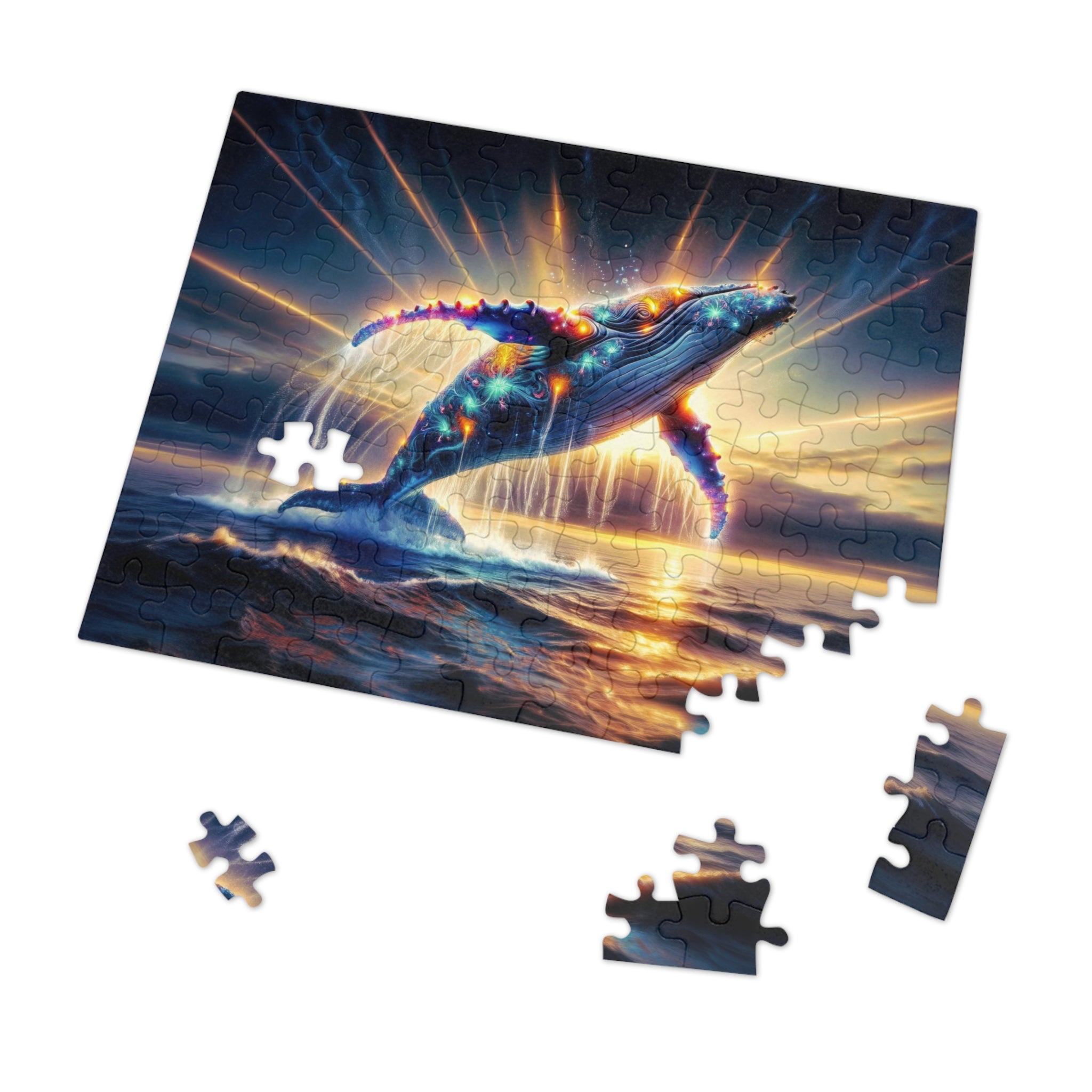 Puzzle Le saut quantique de la baleine au néon