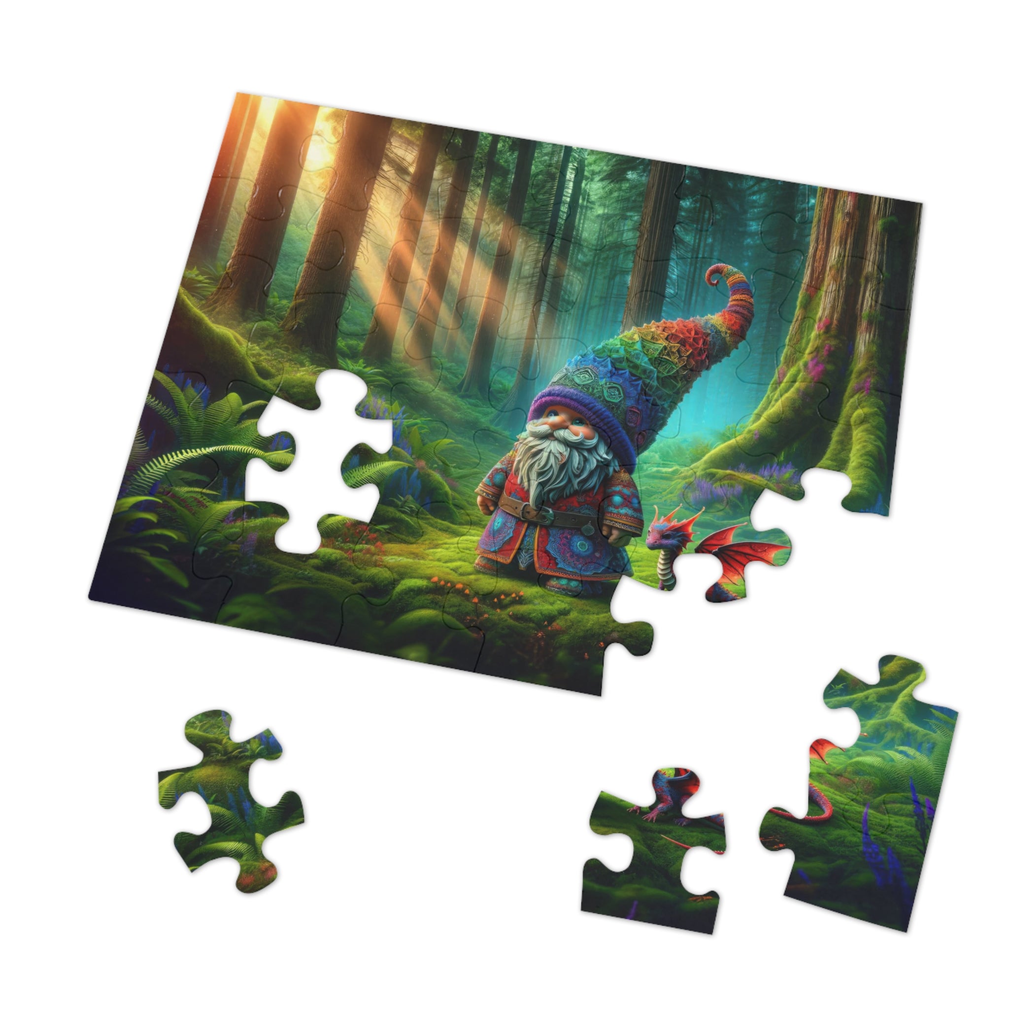 The Gnome's Mystical Companion Jigsaw Puzzle