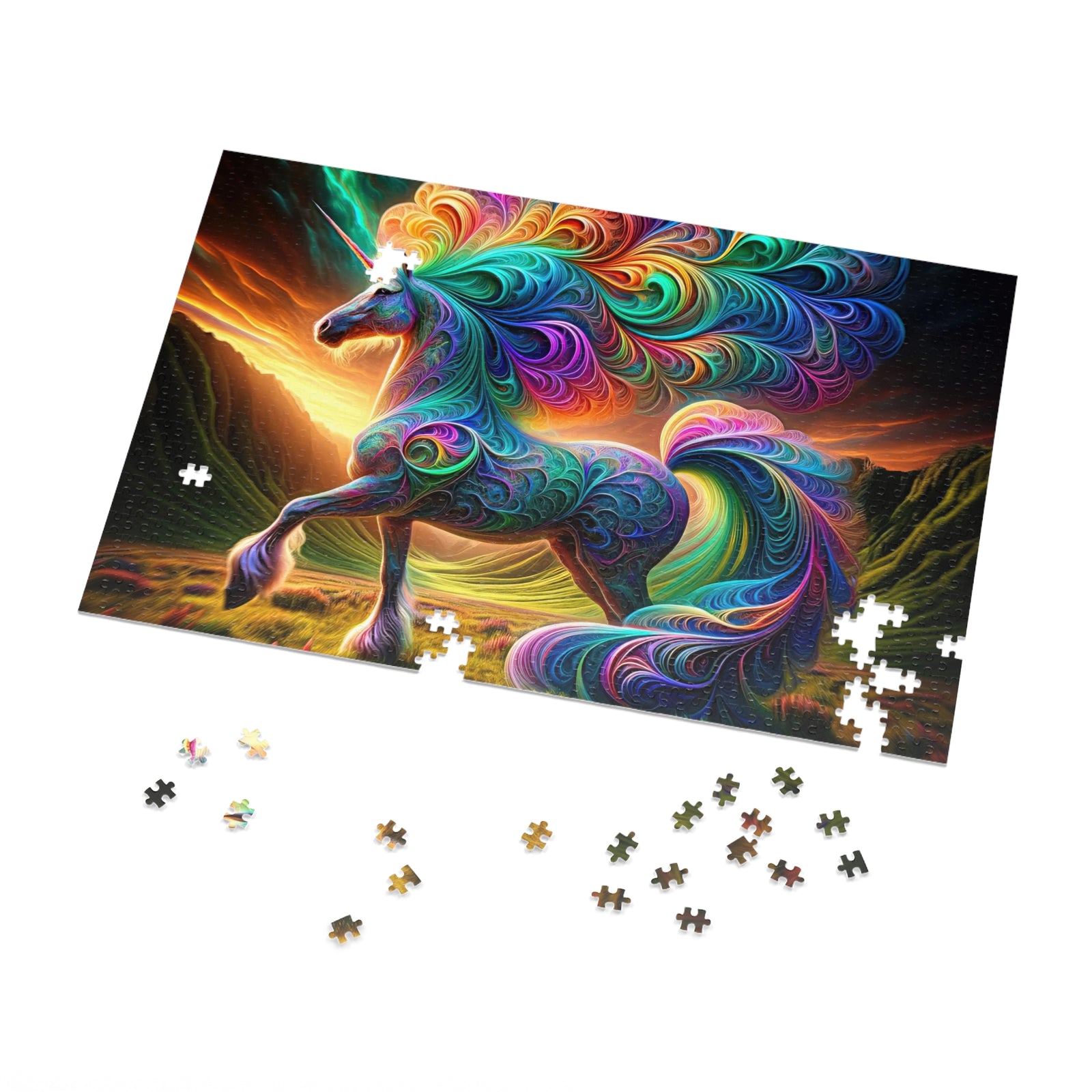 The Fractal Unicorn Jigsaw Puzzle