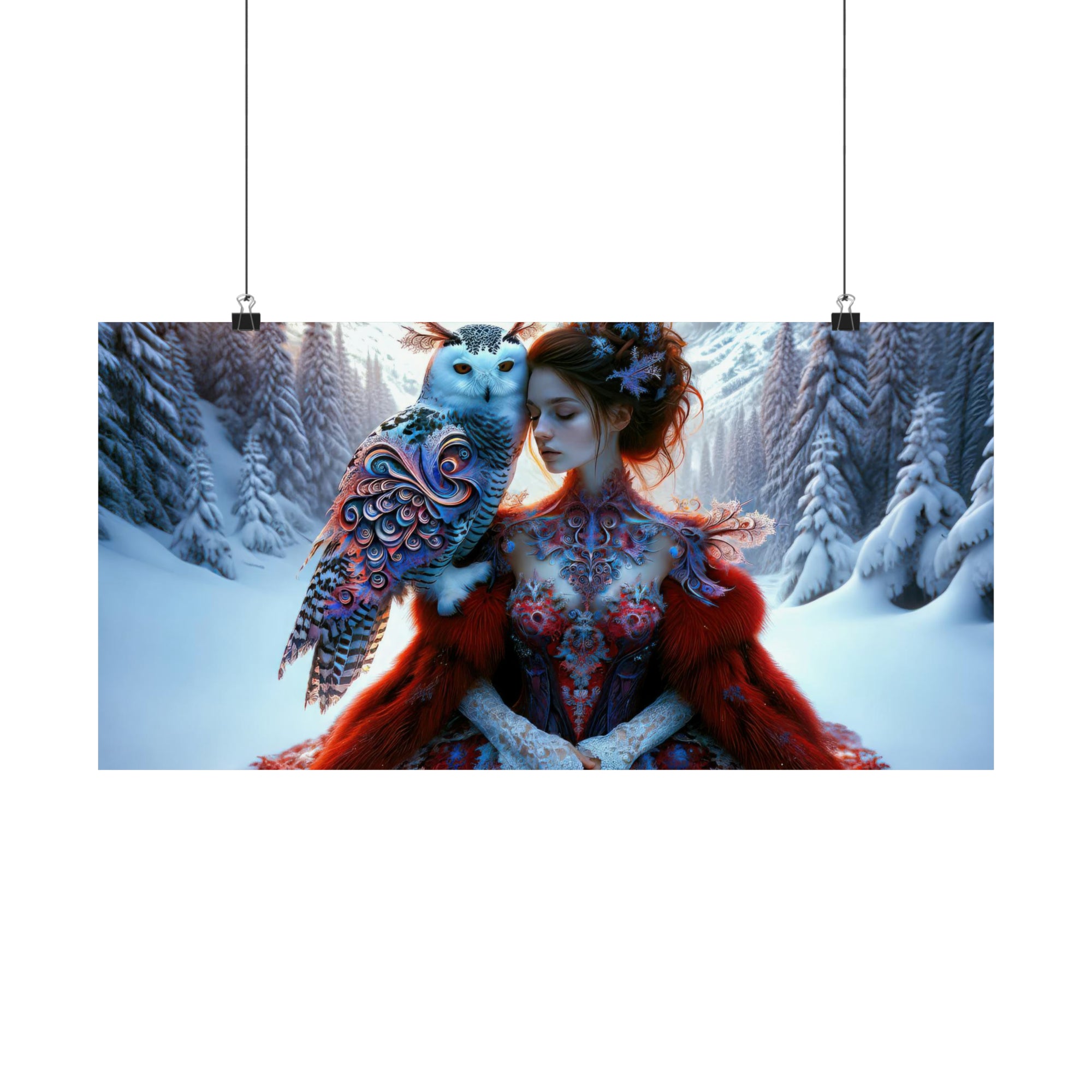 Whispering Wings in the Winter Wilds Poster